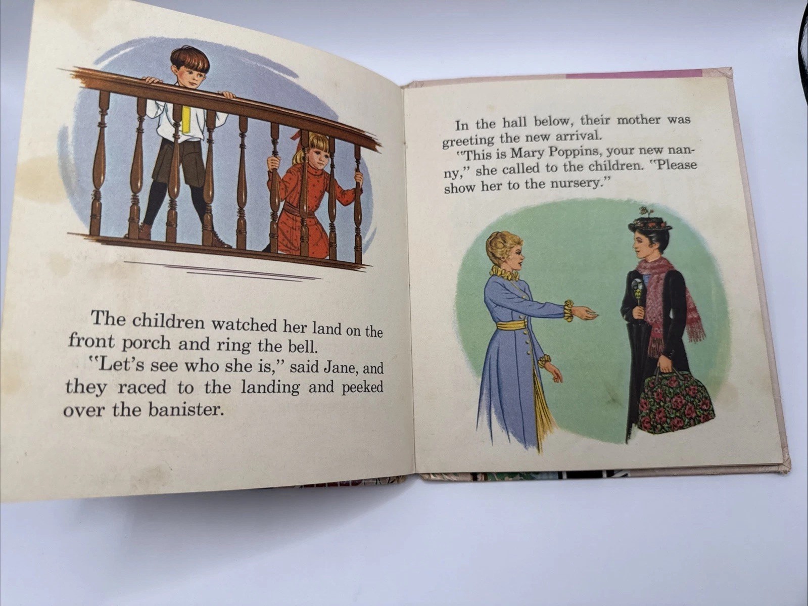 Vtg 1964 Mary Poppins Whitman Top Tales Hardcover Book Walt Disney Authorized