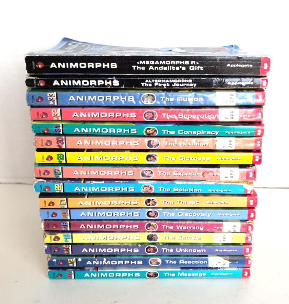 Animorphs Book Lot 16 Volumes K.A. Applegate Scholastic PB