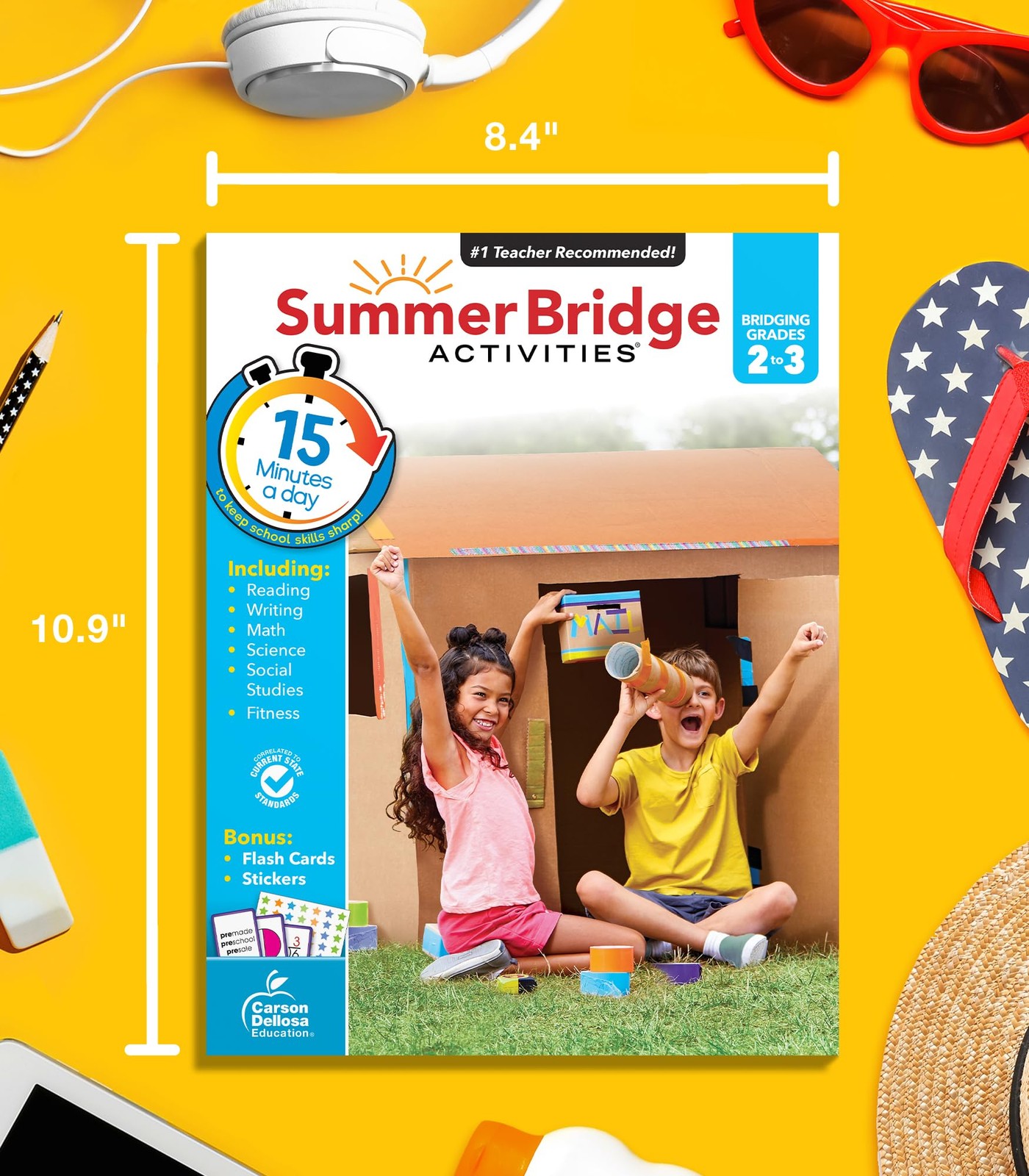 Summer Bridge Activities 2nd to 3rd Grade Workbooks, Activity Book Grades 2-3