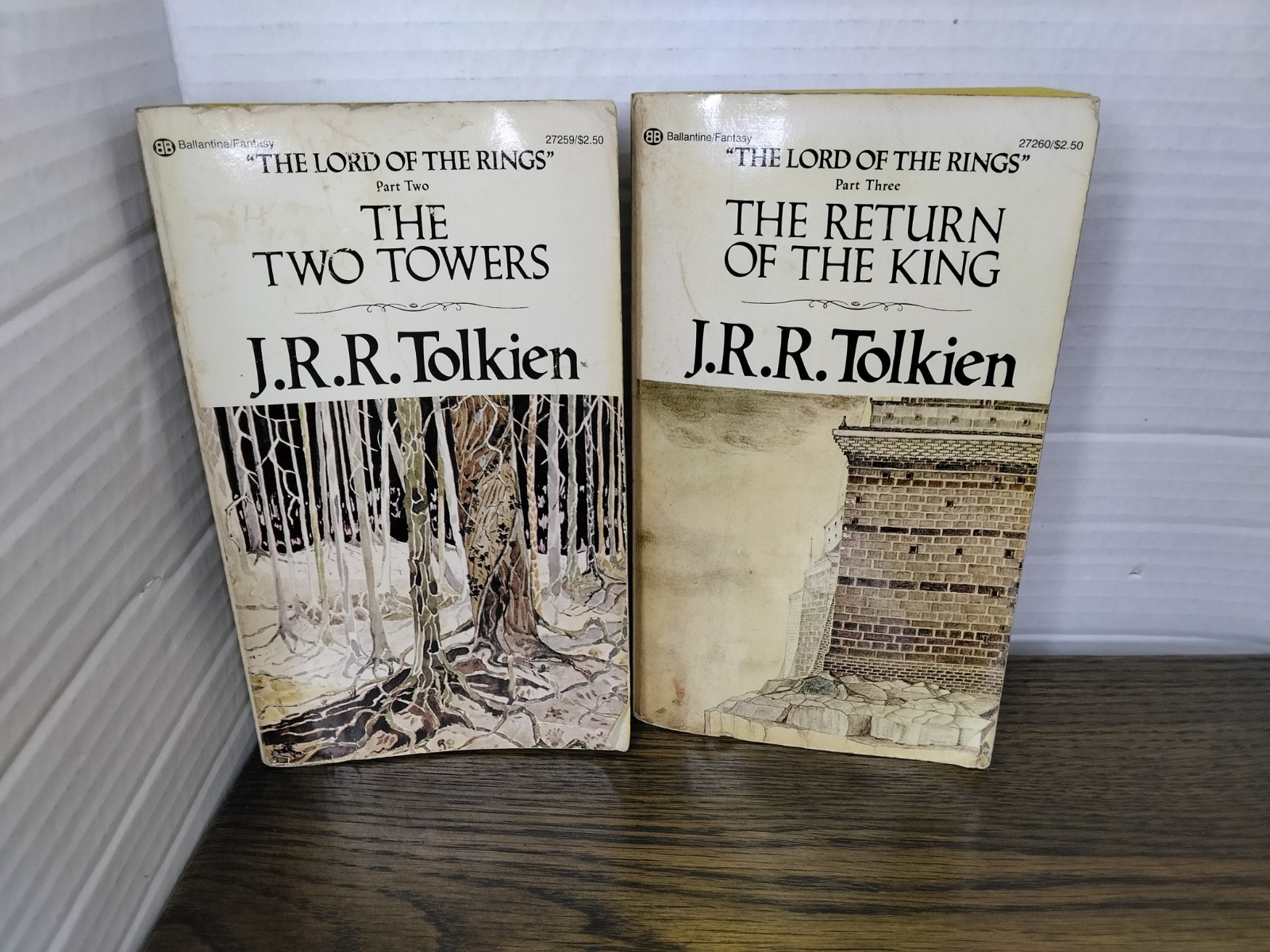 Lord of the Rings Paperback Lot Two Towers Return of the King J.R.R. Tolkien 80s