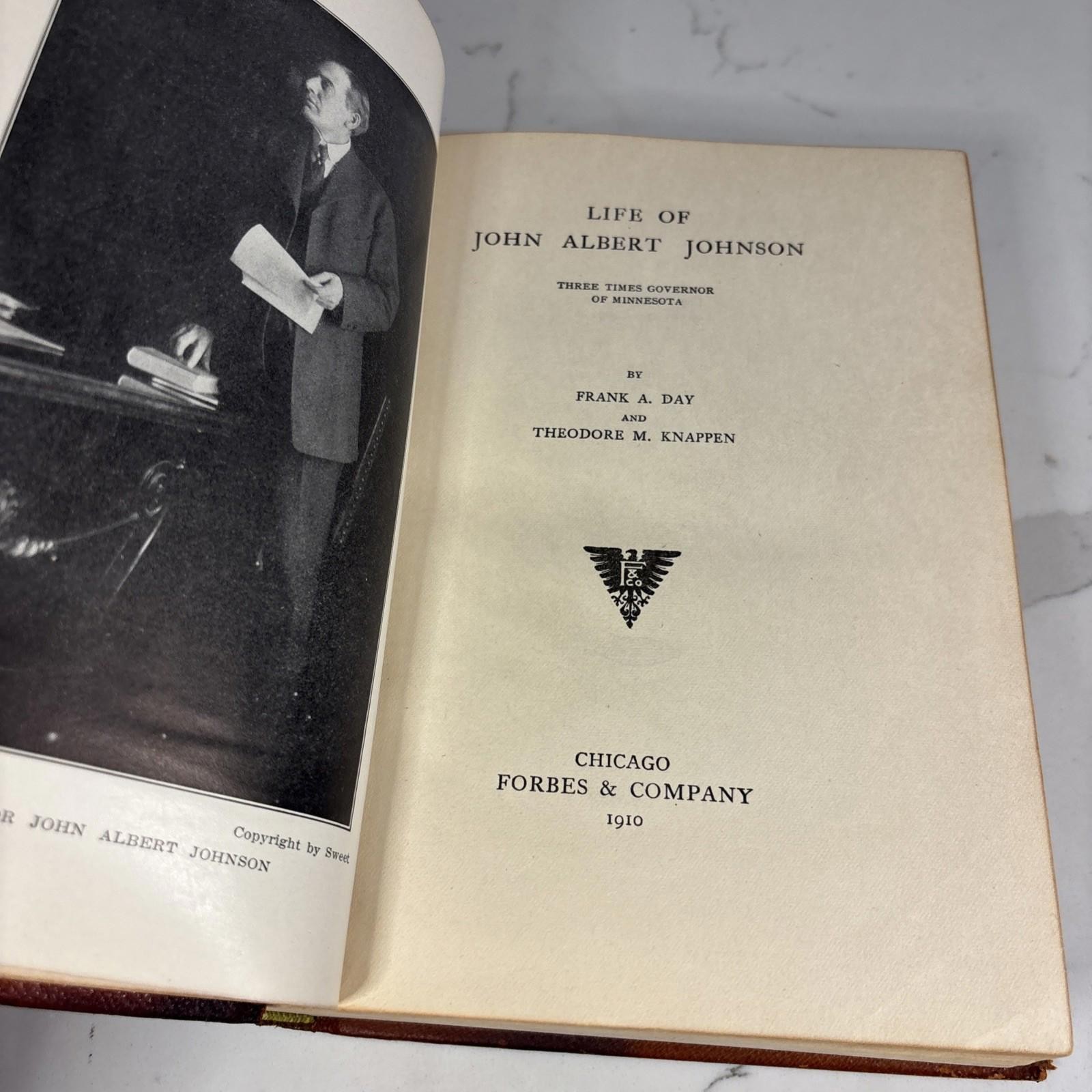 Life of John Albert Johnson Limited Autographed Edition 1910 #487