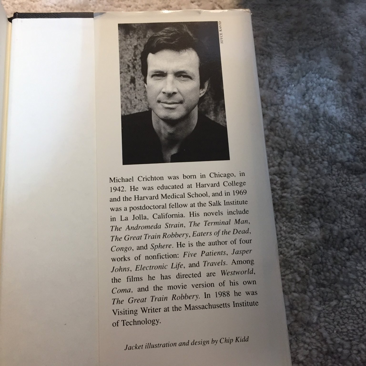 Jurassic Park Science Thriller Hardcover Michael Crichton 1990 First Edition