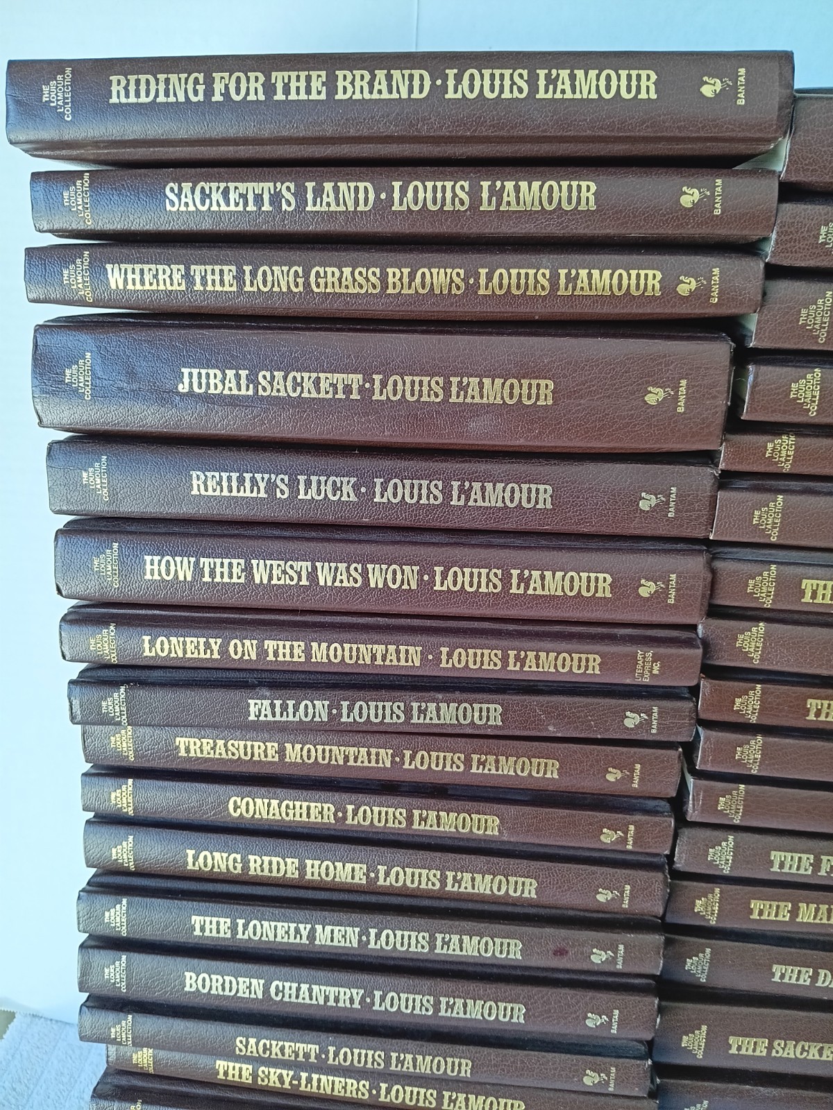 Louis L’Amour Collection – Set of 63 Volumes – Leatherette Hardcover Books