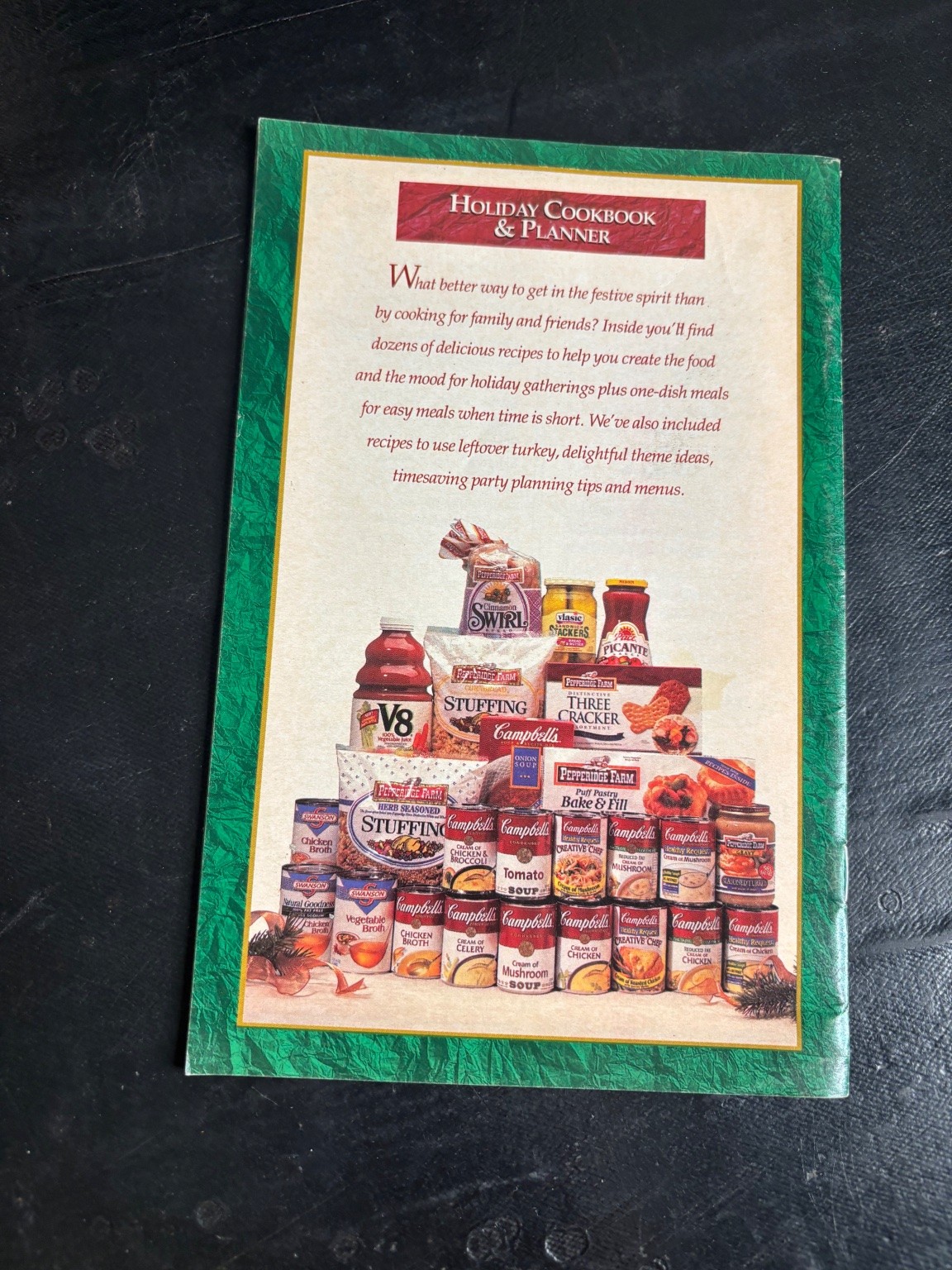 Campbell’s Holiday Cookbook & Planner Recipes Menu Planning Seasonal Food