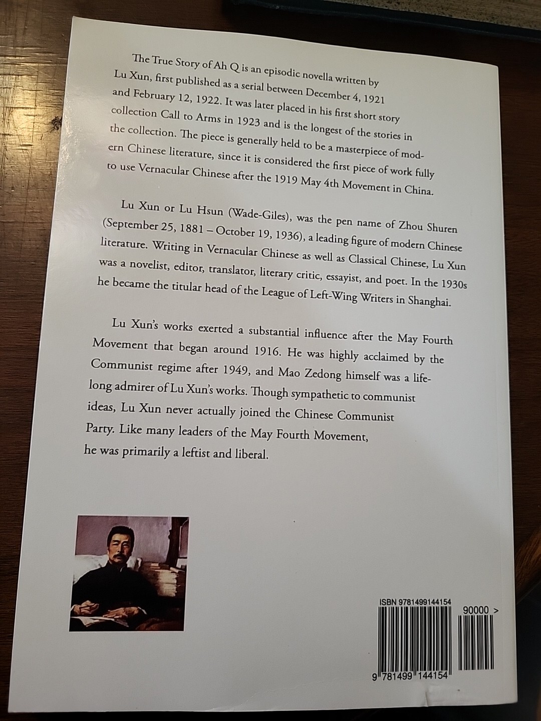 Selected Stories of Lu Hsun : The True Story of Ah Q, & Other Stories by Lu Hsun