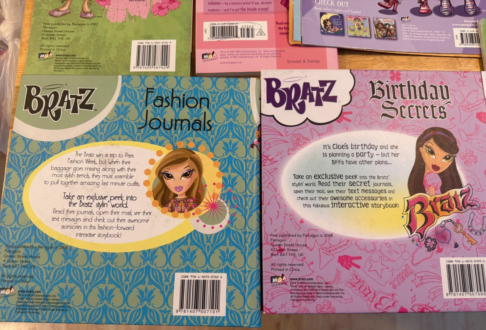 Bratz: An Assortment Of Preowned Bratz Books & 2 New Activity Coloring Books