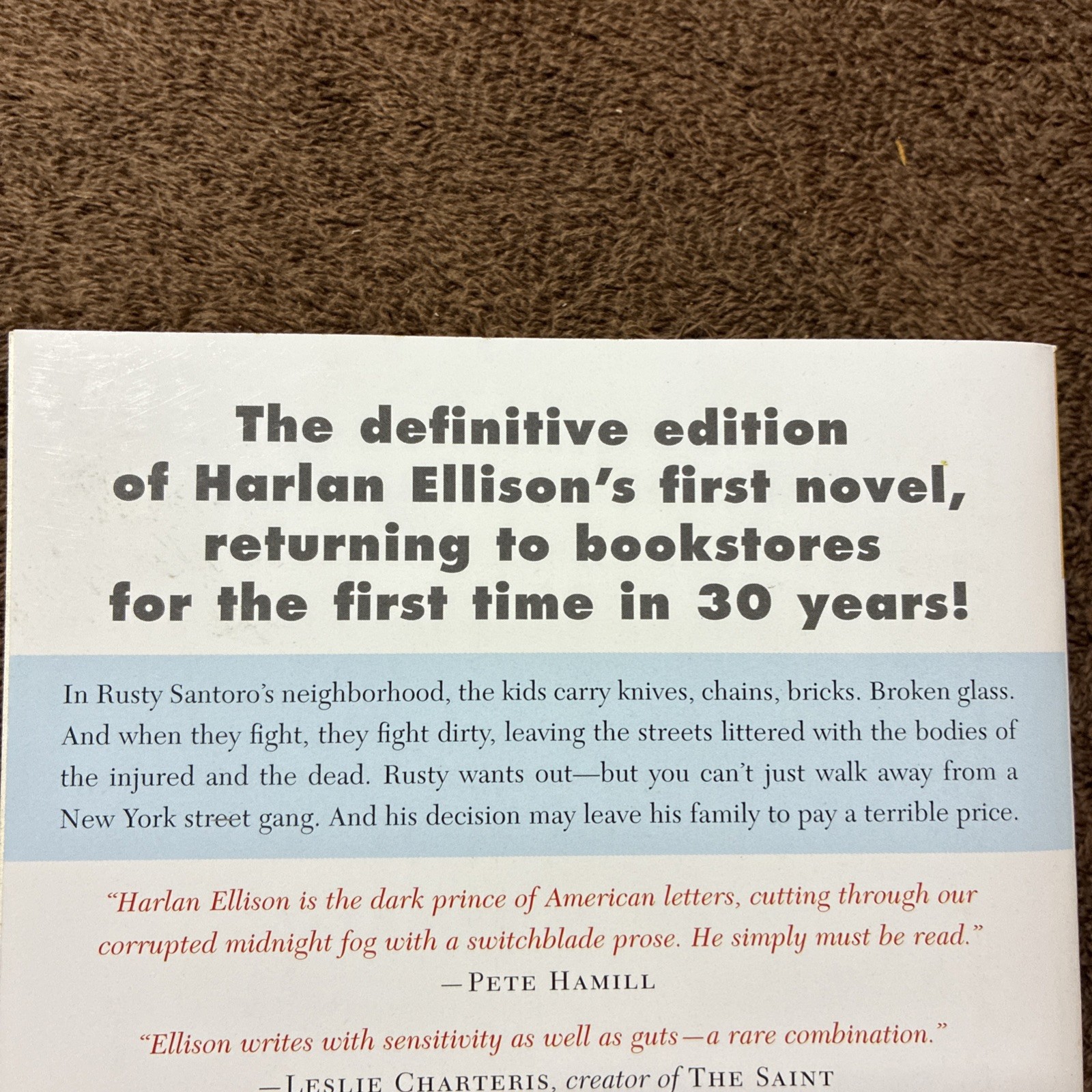 Web of the City – Harlan Ellison (Hard Case Crime) 2013 TPB – 1st