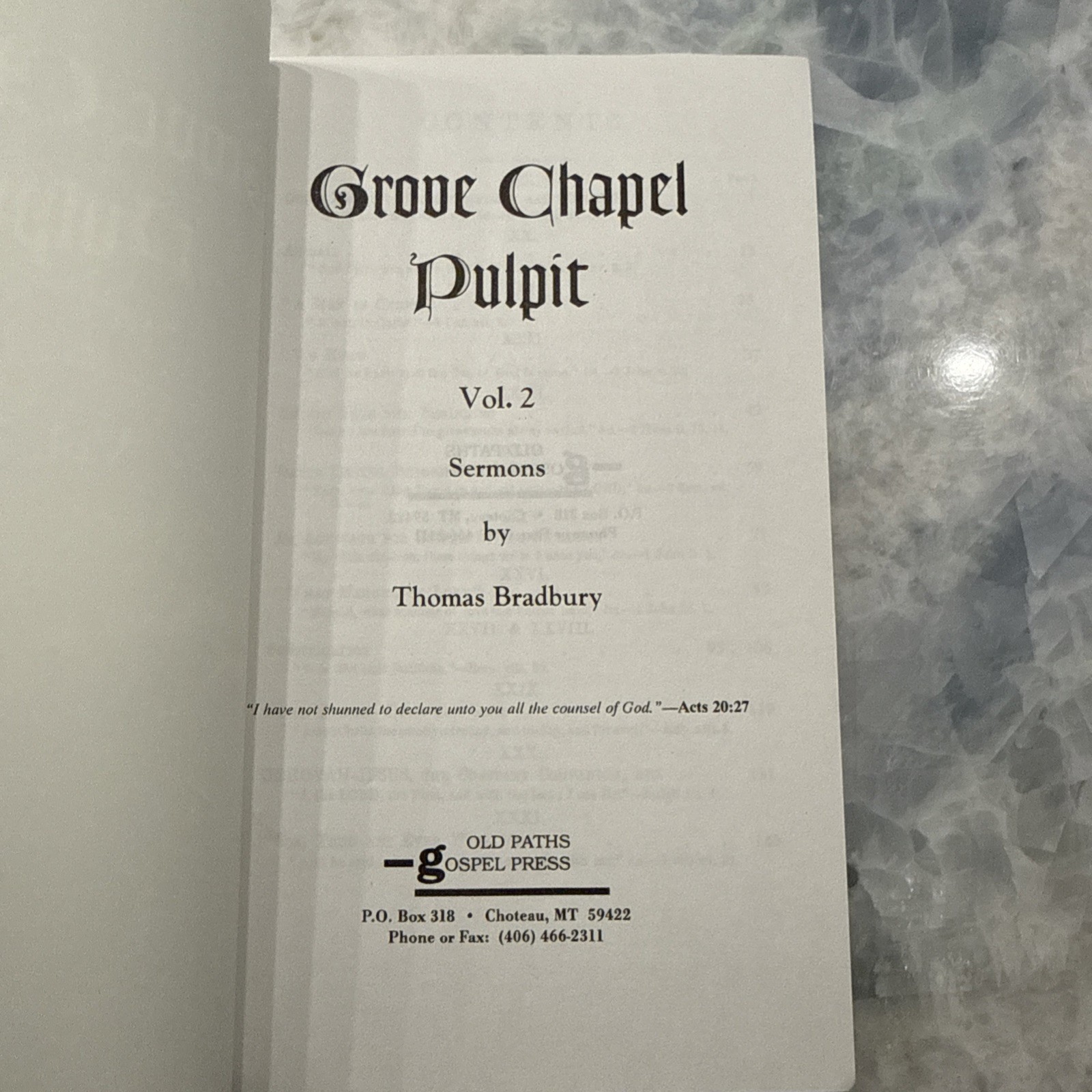 Grove Chapel Pulpit: Sermons by Thomas Bradbury (Vol 1–8, PB)-Baptist, Theology