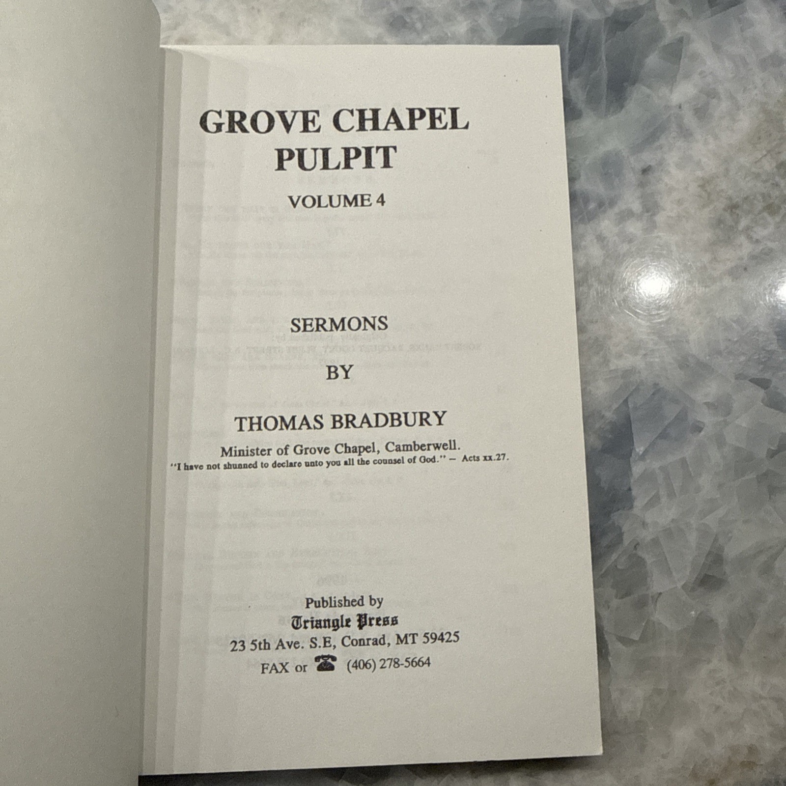 Grove Chapel Pulpit: Sermons by Thomas Bradbury (Vol 1–8, PB)-Baptist, Theology