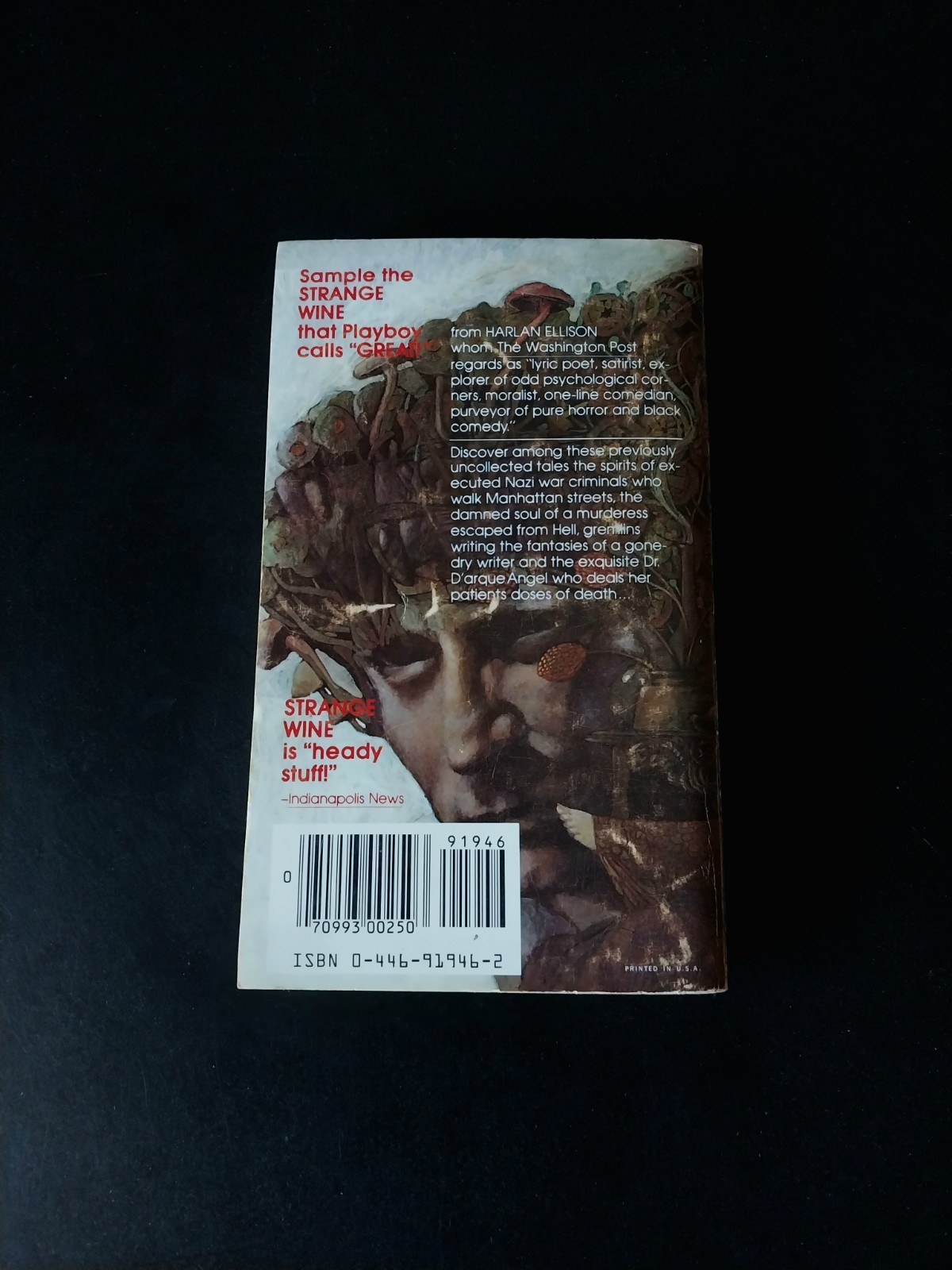 Harlan Ellison – Strange Wine – Warner Books Fourth Printing