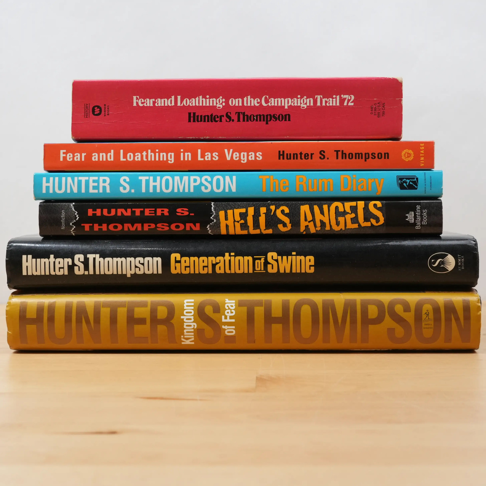 Hunter S Thompson – 6 Book Lot – Hell’s Angels, Fear and Loathing, Kingdom…