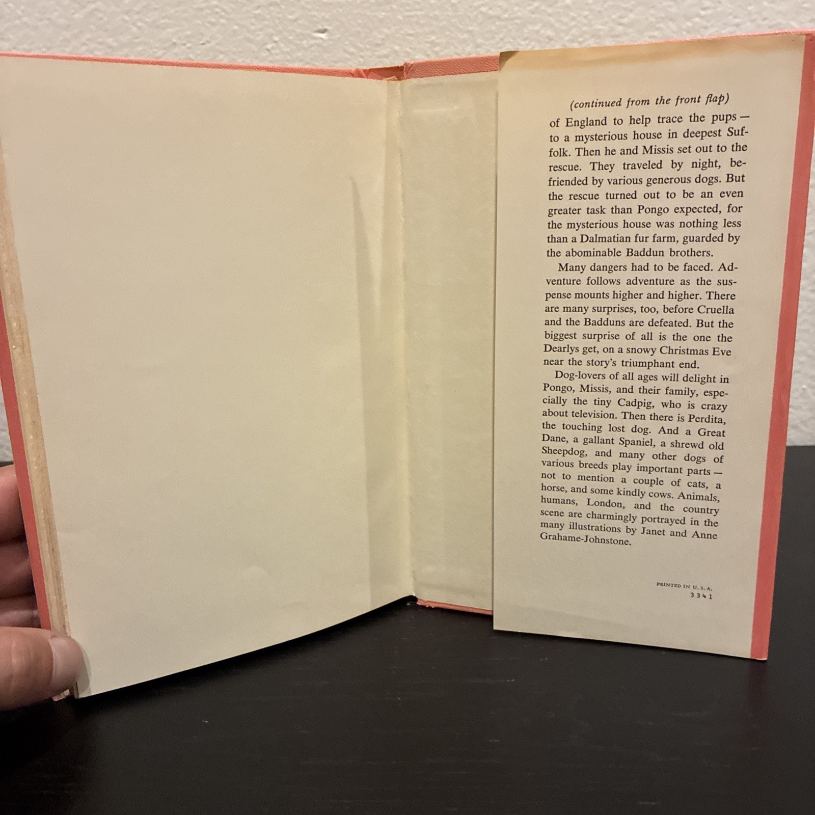 The Hundred and One Dalmatians – Dodie Smith – 1957 Book Club Edition – HCDJ