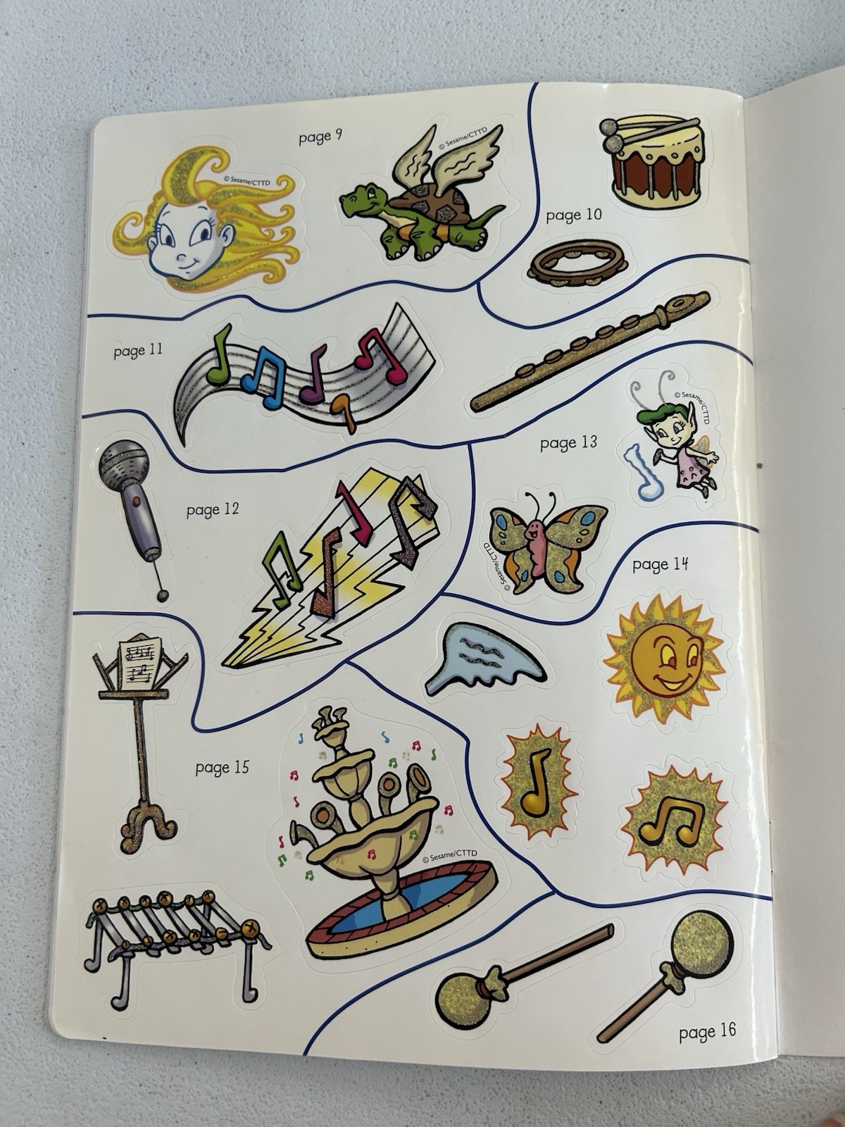 Vintage 2001 Dragon Tales Musical Scales Coloring Sticker Activity Book Y2K