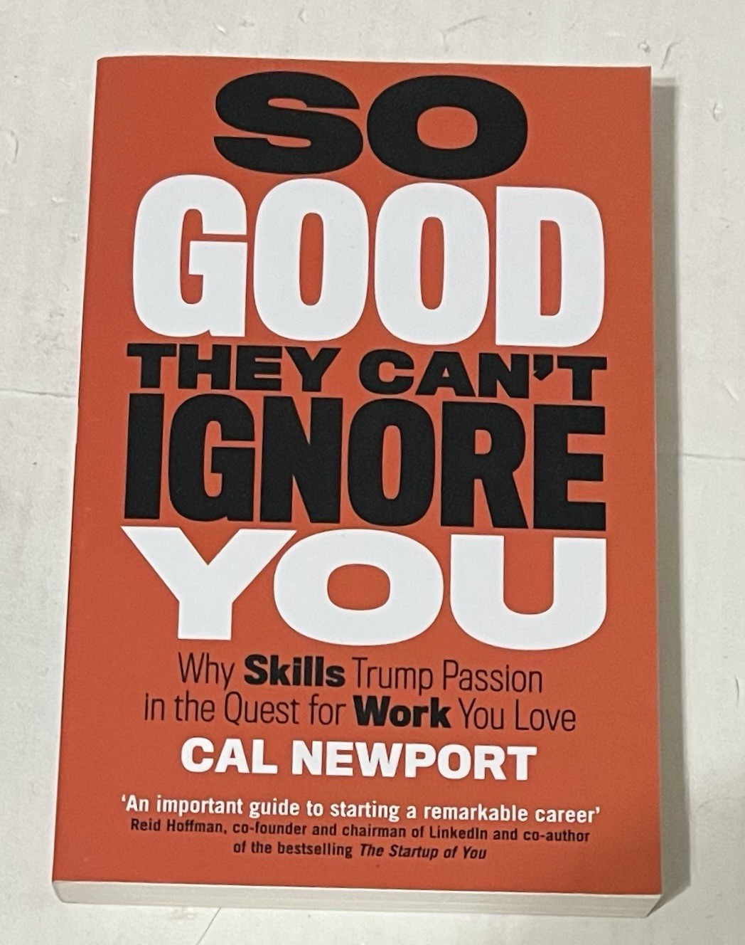 So Good They Can’t Ignore You by Cal Newport (Paperback, 2016) VG