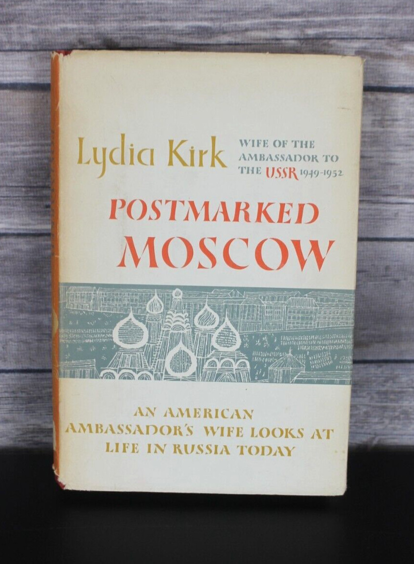 Postmarked Moscow by Lydia Kirk HC Book VG Life In Communist Russia USSR 1952