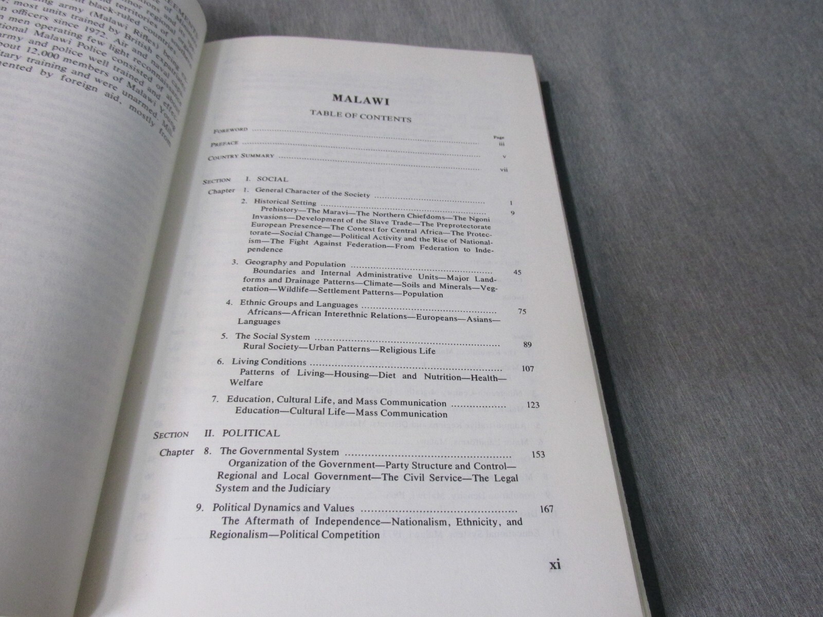 AREA HANDBOOK FOR MALAWI 1975 DA PAM 550-172 Hardcover