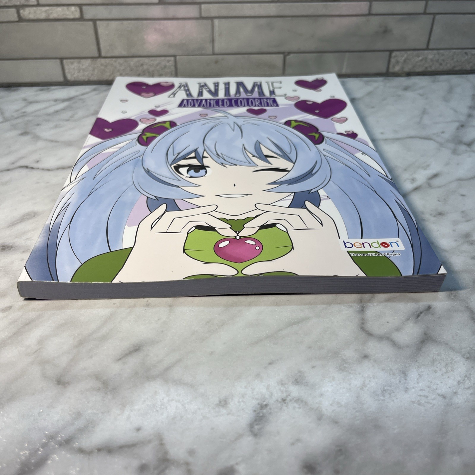 Anime Coloring Book “Advanced Coloring”, Bendon, anime coloring, girl & teens