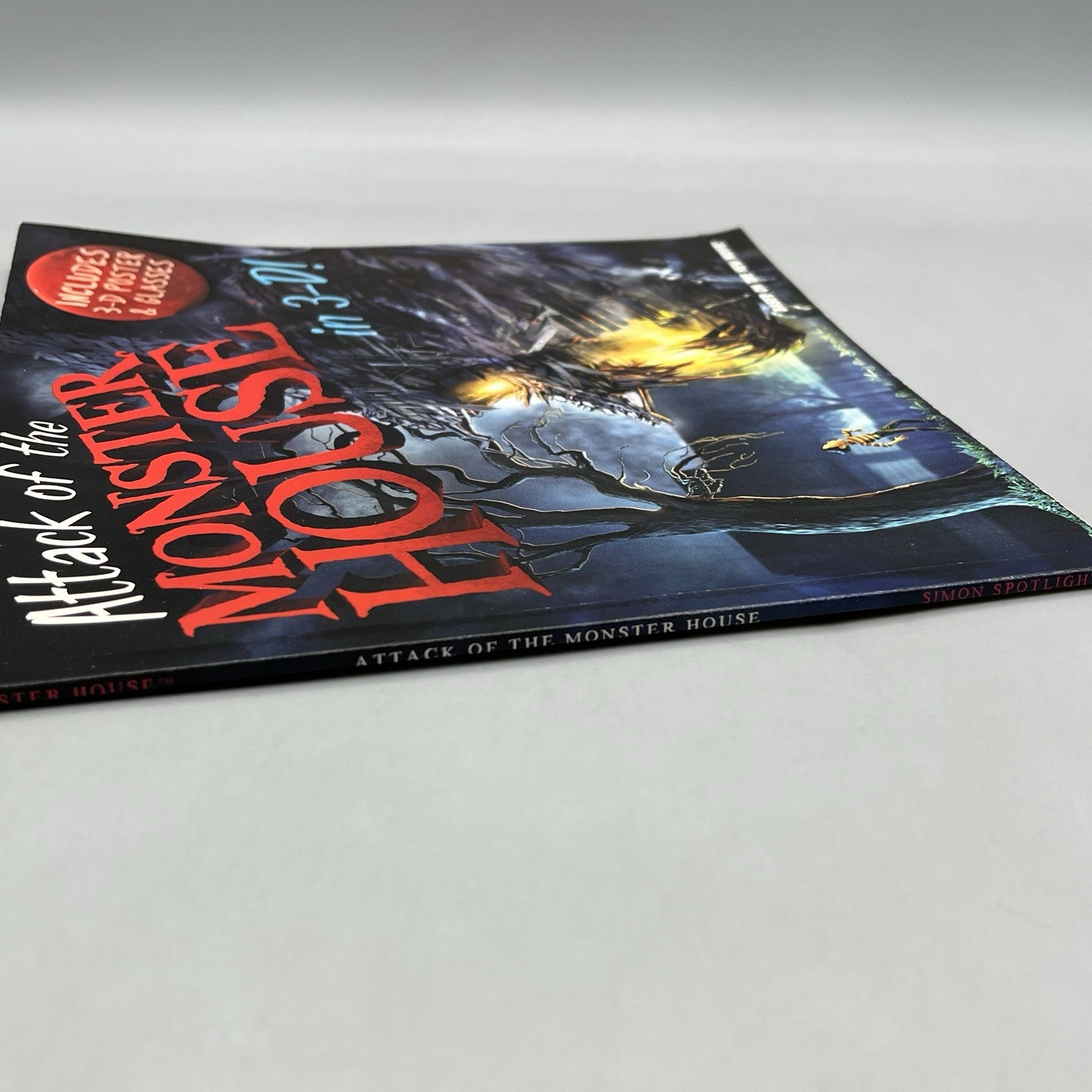Attack of the Monster House by Lara Bergen w/ Uncut 3D Glasses & Attached Poster