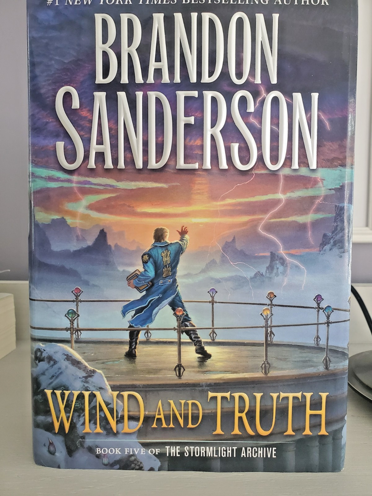 First 5 books of the Stormlight Archive by Brandon Sanderson.