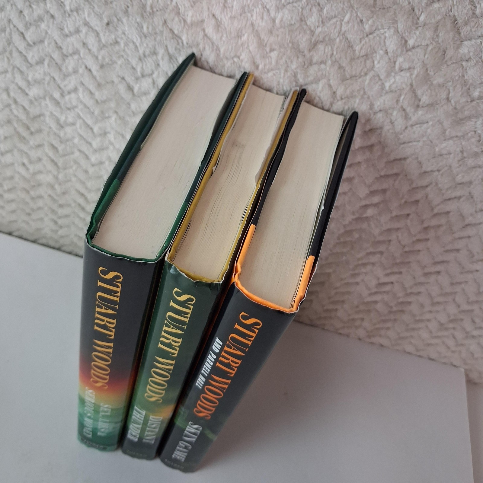Sex Lies & Serious Money Distant Thunder Skin Game Stuart Woods Black HC Lot 3
