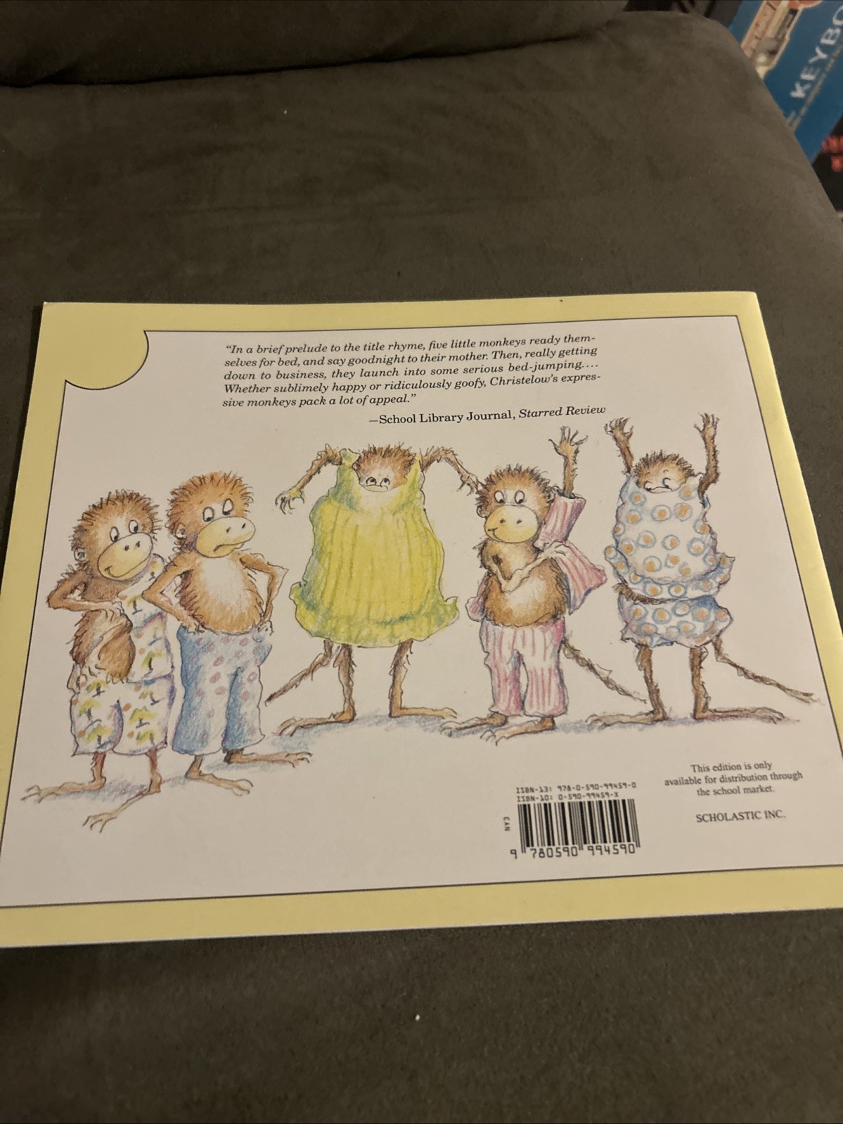 Five Little Monkeys Jumping on the Bed by Eileen Christelow Paperback Book