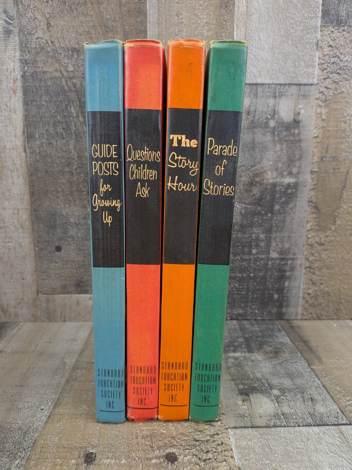 1960 Child Horizons Books Set Questions Children Ask & Parade Of Stories
