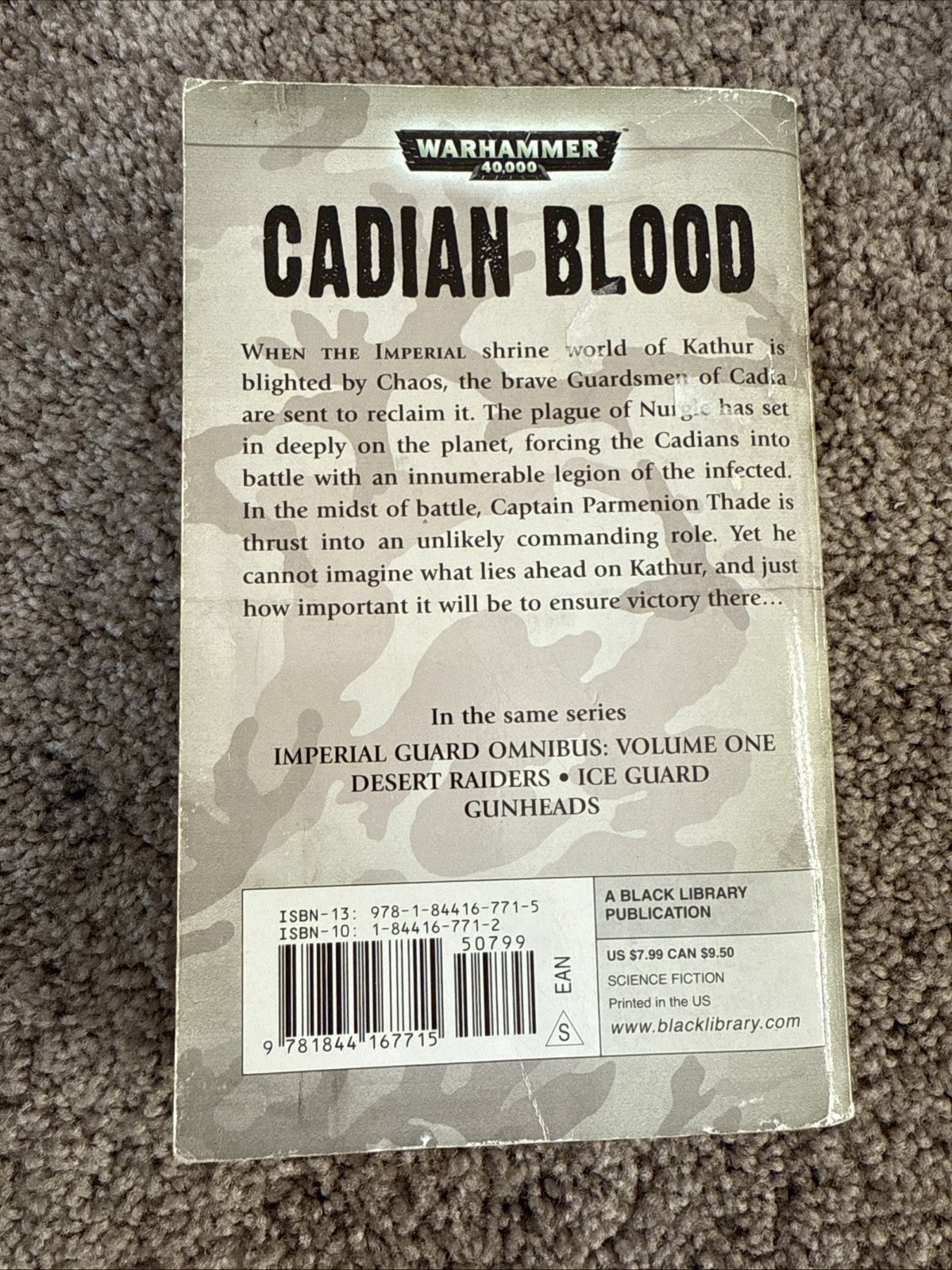 Cadian Blood by Aaron Dembski-Bowden 2009 Black Library Books Warhammer 40K