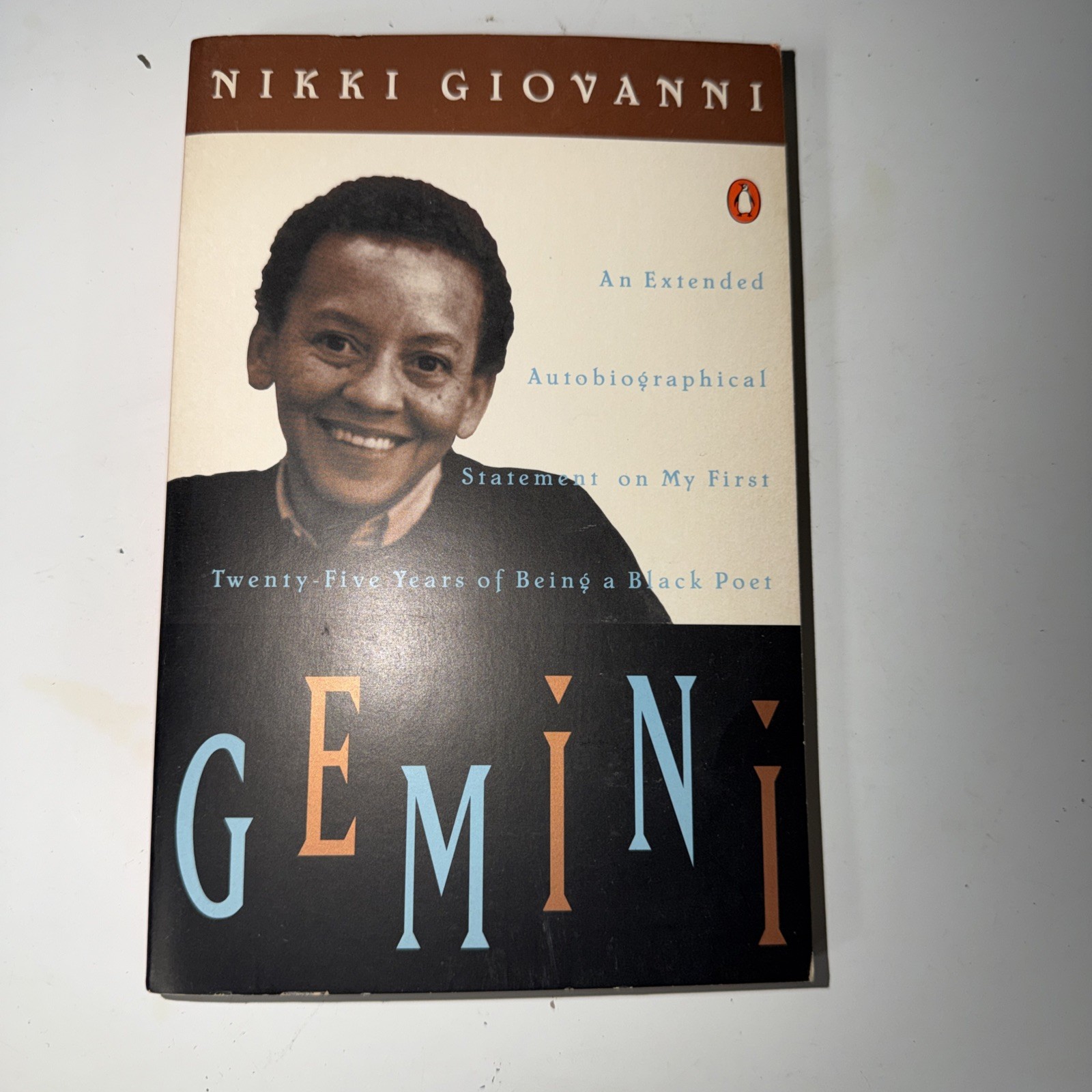 Gemini by Nikki Giovanni Paperback Autobiography 1960s America Life as a Poet