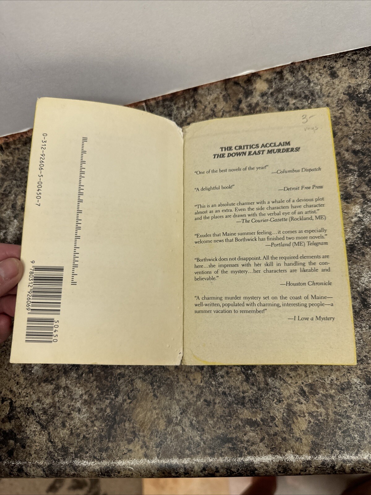 The Down East Murders by Borthwick, J. S. Maine