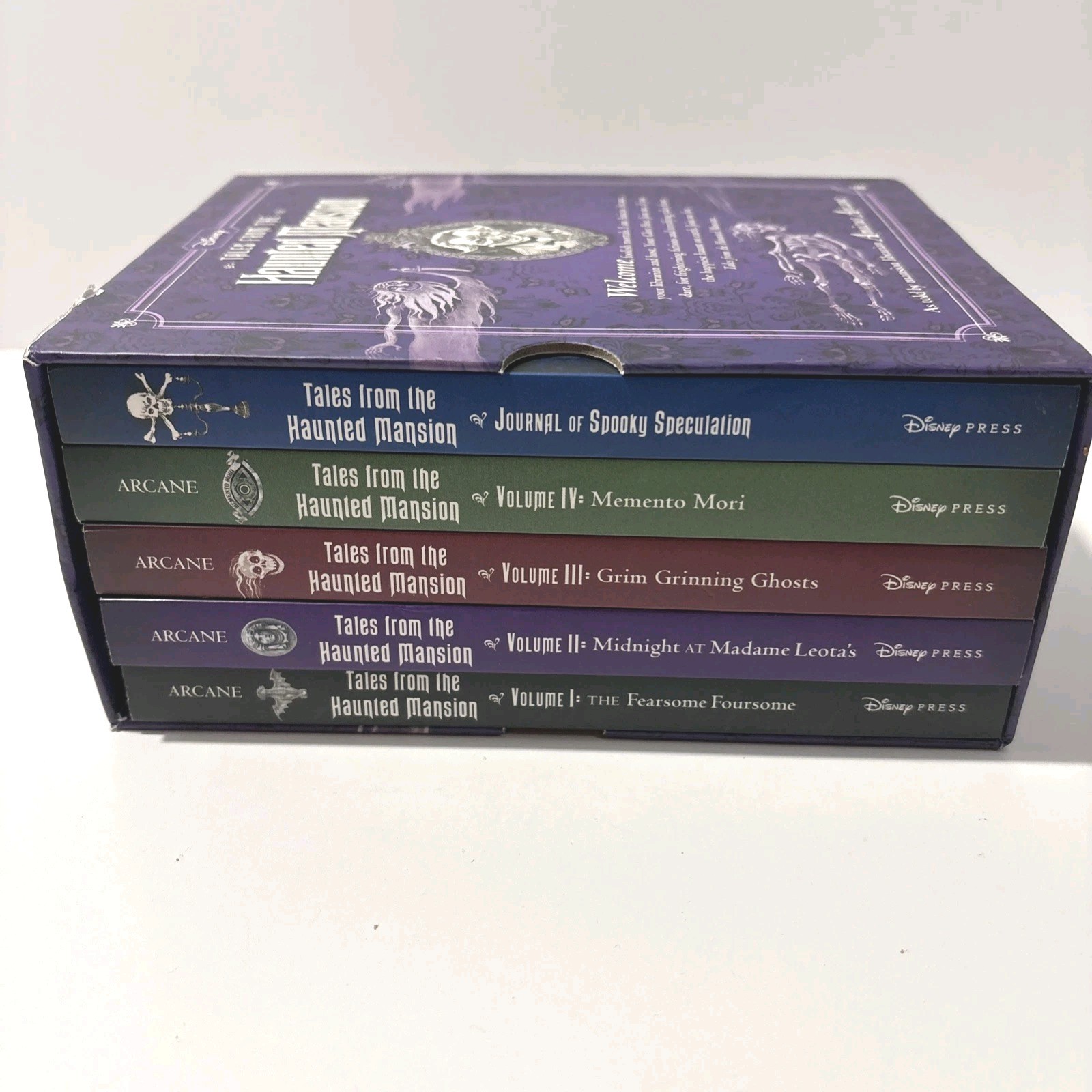 Disney Tales From The Haunted Mansion 5-BOOK BOX SET Journal Amicus Arcane