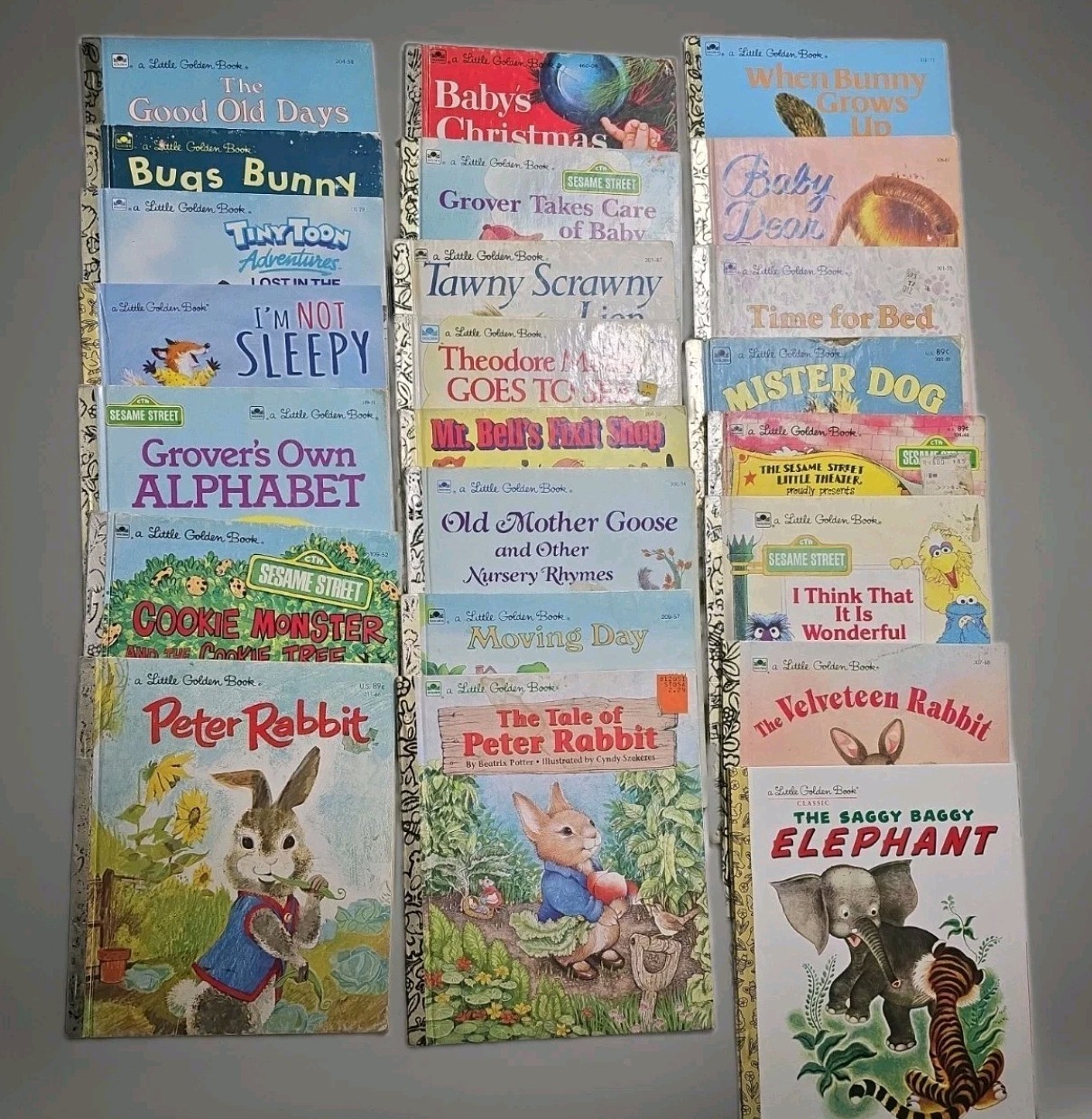 Little Golden Book Lot of 50 Unique Titles Vintage Classics Holidays Fairy Tales