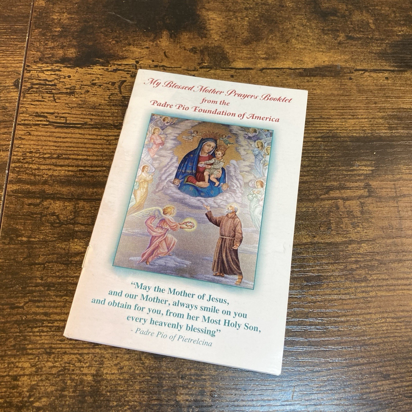 My Blessed Mother Prayers Booklet Padre Pio Foundation of America