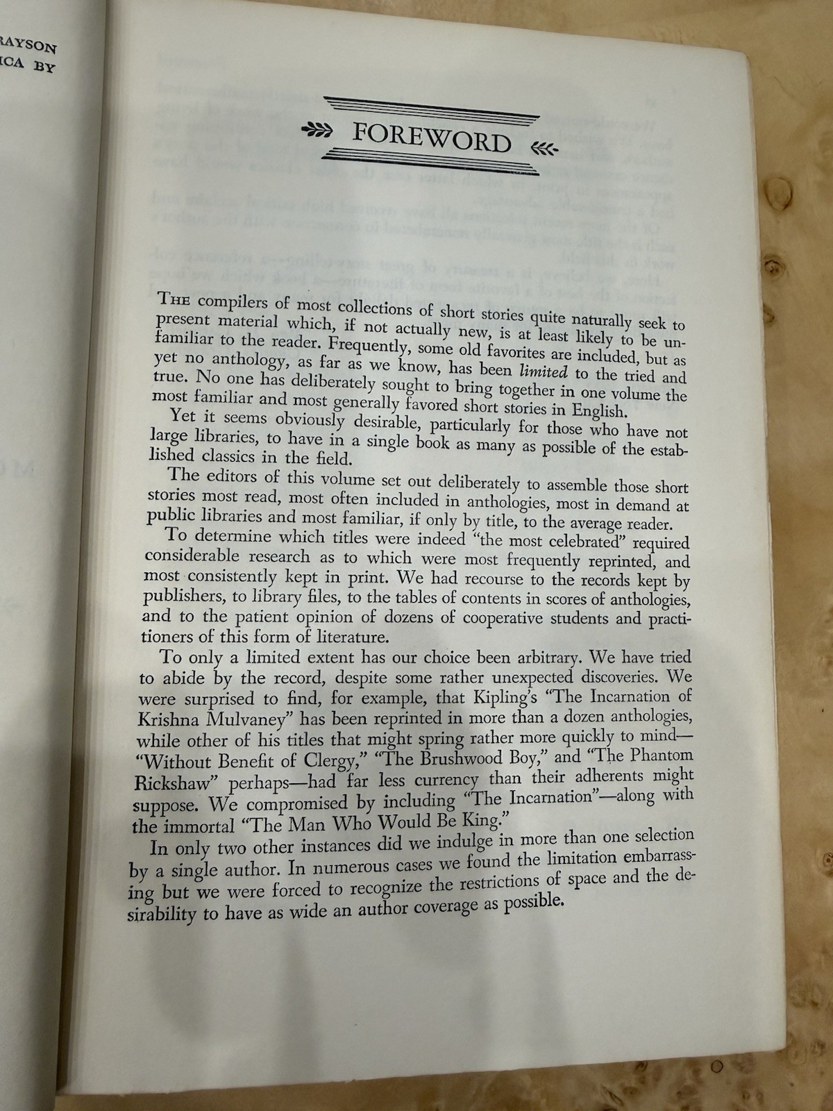 Vintage 1947 “The Golden Argosy” Literary Anthology Cartmell & Grayson Hardcover