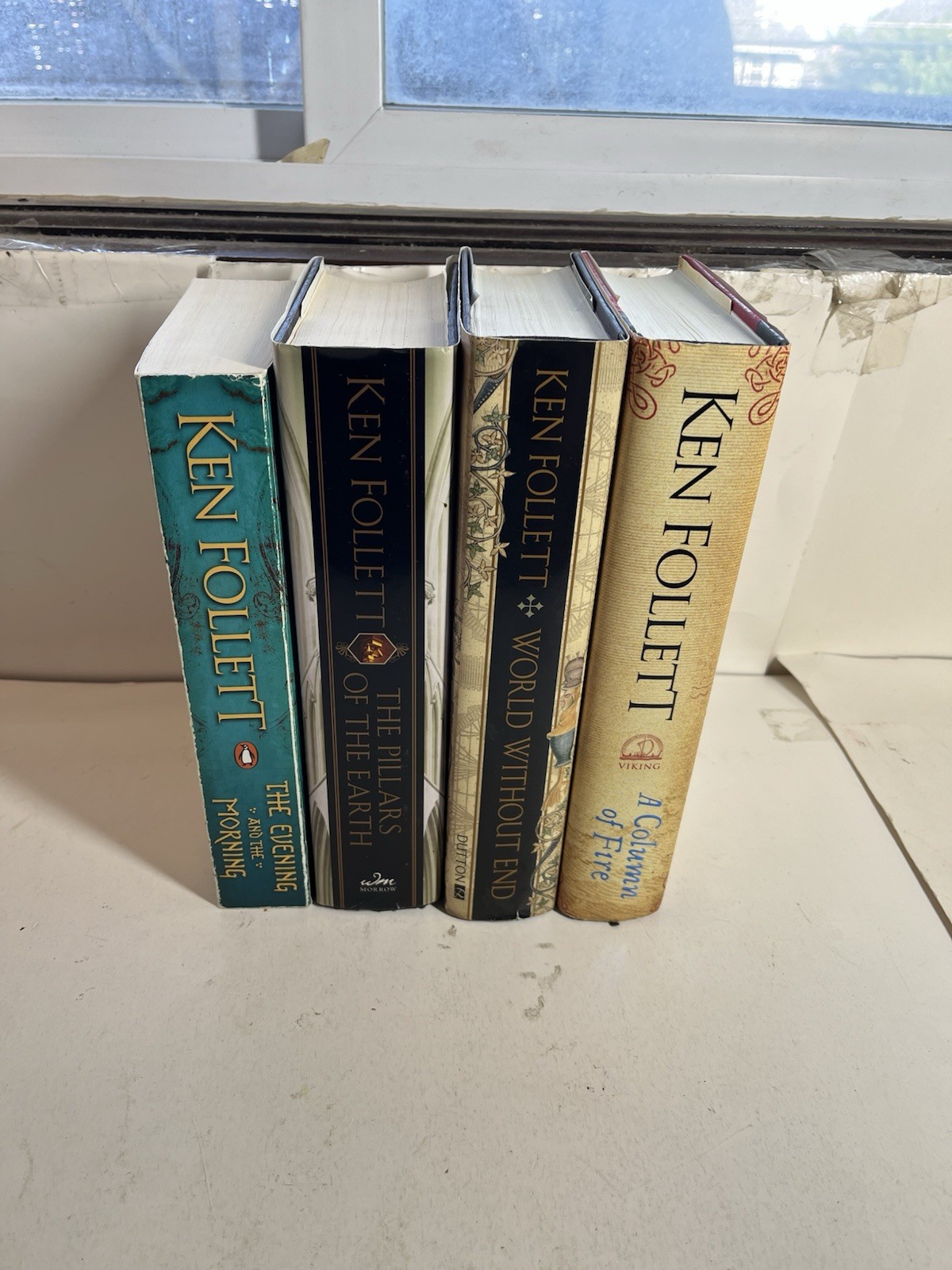 Ken Follett Books 1-4 KINGSBRIDGE Series HC/PB First Editions Lot Of 4 Books