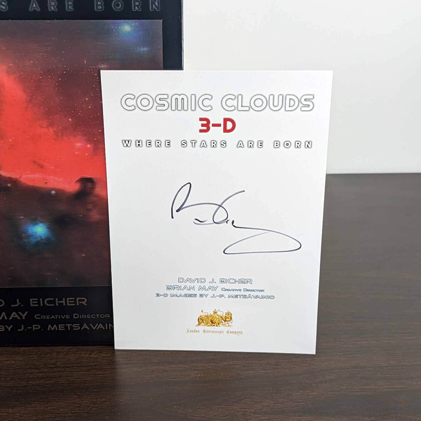 COSMIC CLOUDS 3-D Where Stars Are Born with SIGNED Bookplate by Brian May