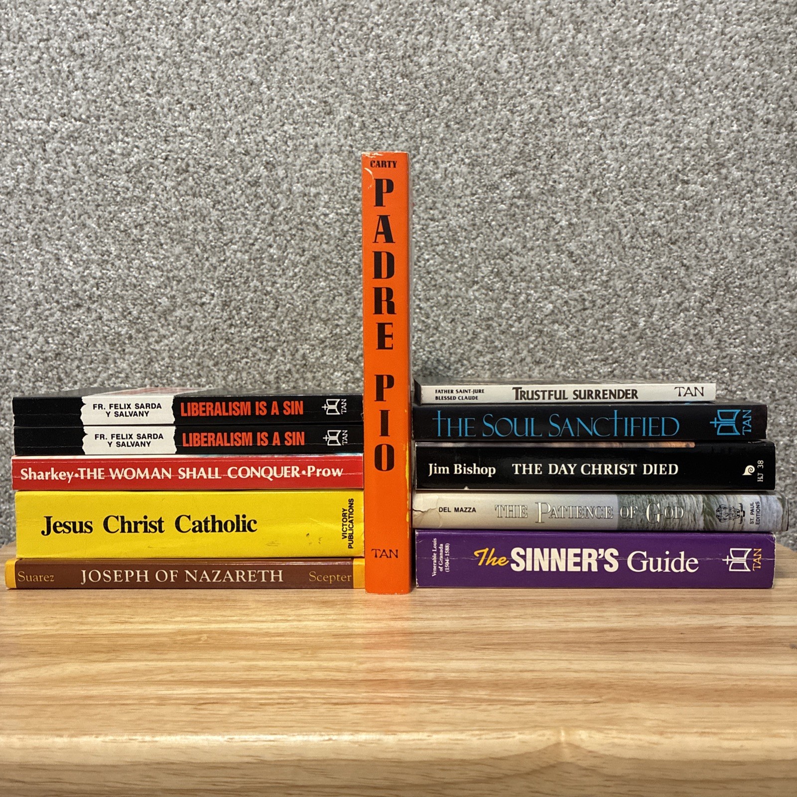 Traditional Catholic Book Lot, 11 piece – Padre Pio – Sinner’s Guide, TAN Books