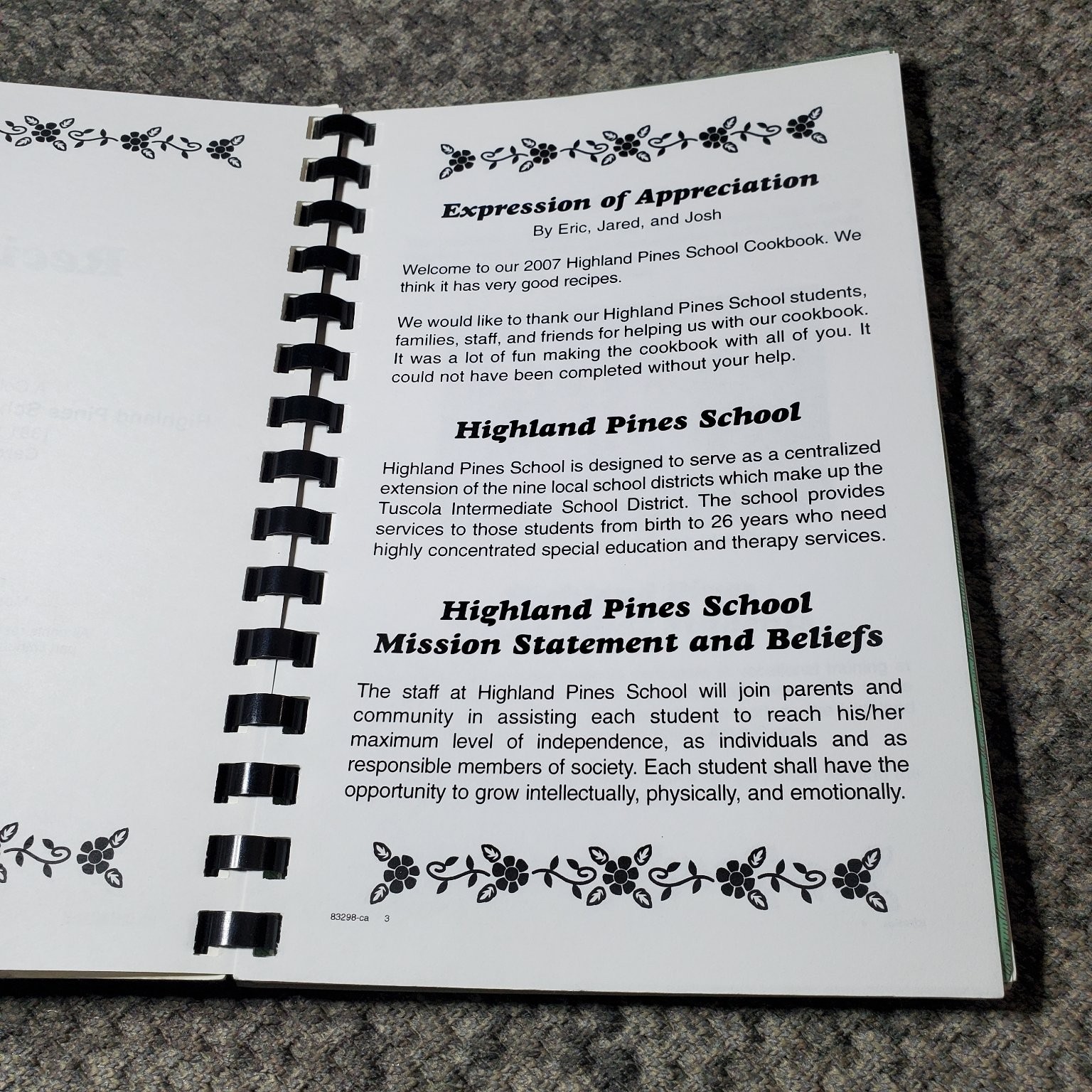 Recipes Cookbook Highland Pines School 2007 Young Adult Class Morris Press