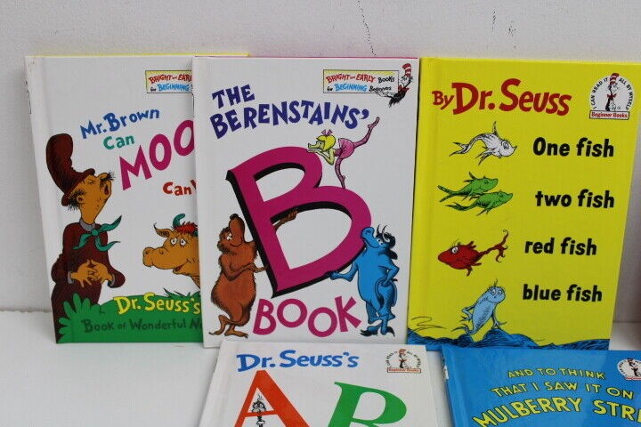 Vintage Dr. Suess Hardcover Beginners Books 1960’s Lot of 14