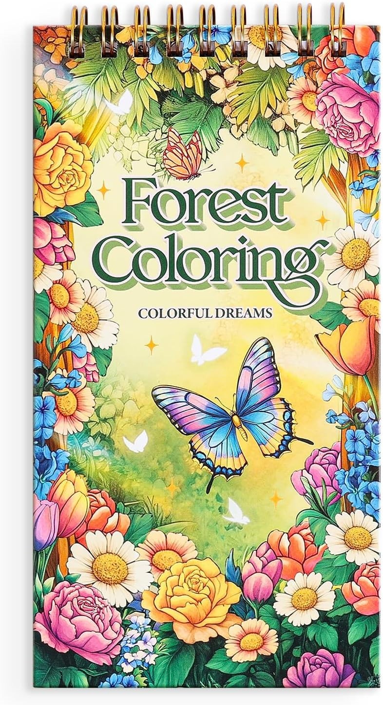 Forest Dreams Adult Coloring Book – 35 Pages for Relaxation & Stress Relief