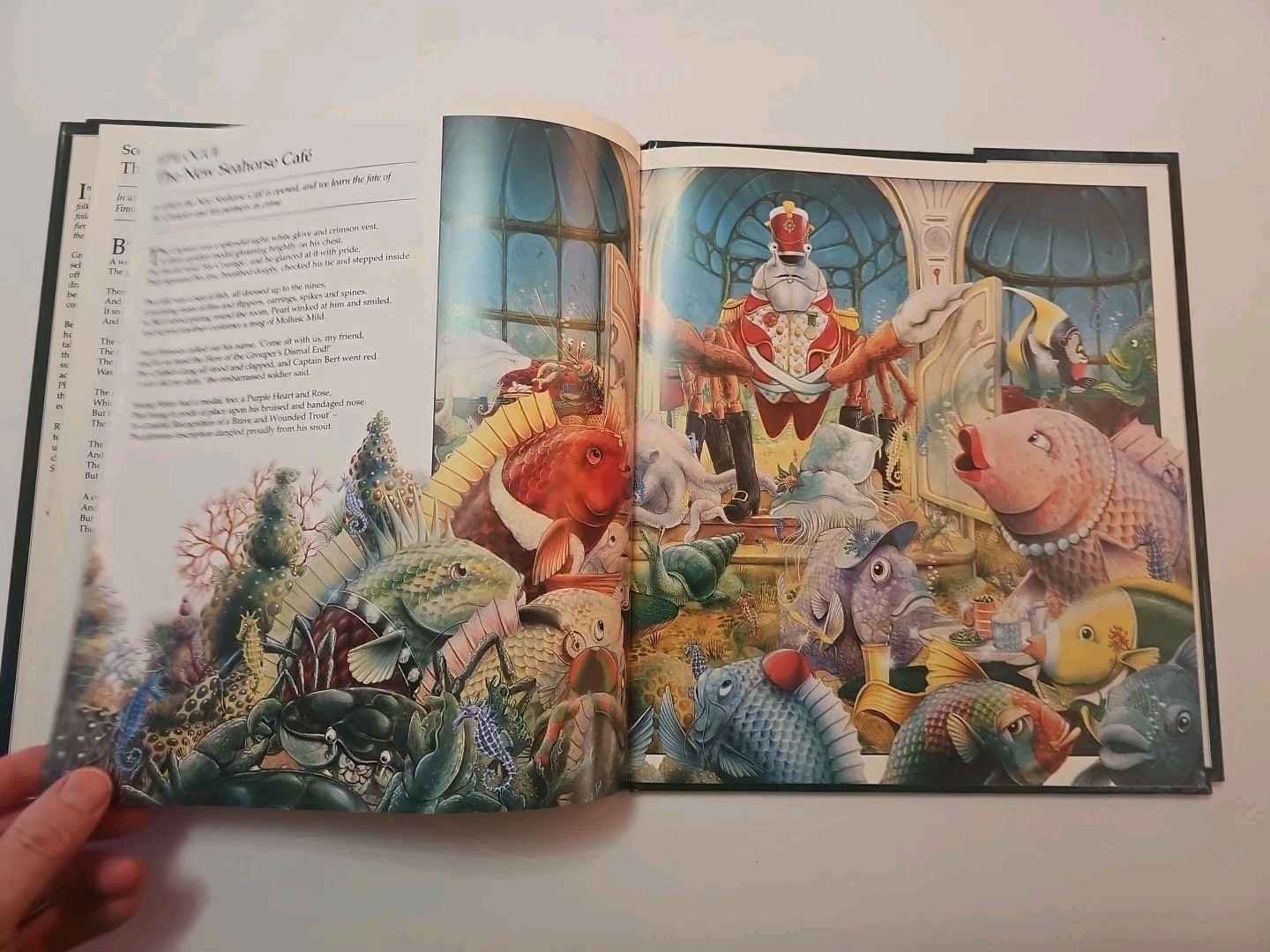 Sign of the Seahorse by Graeme Base (1992 Hardcover) 1st edition DUST JACKET