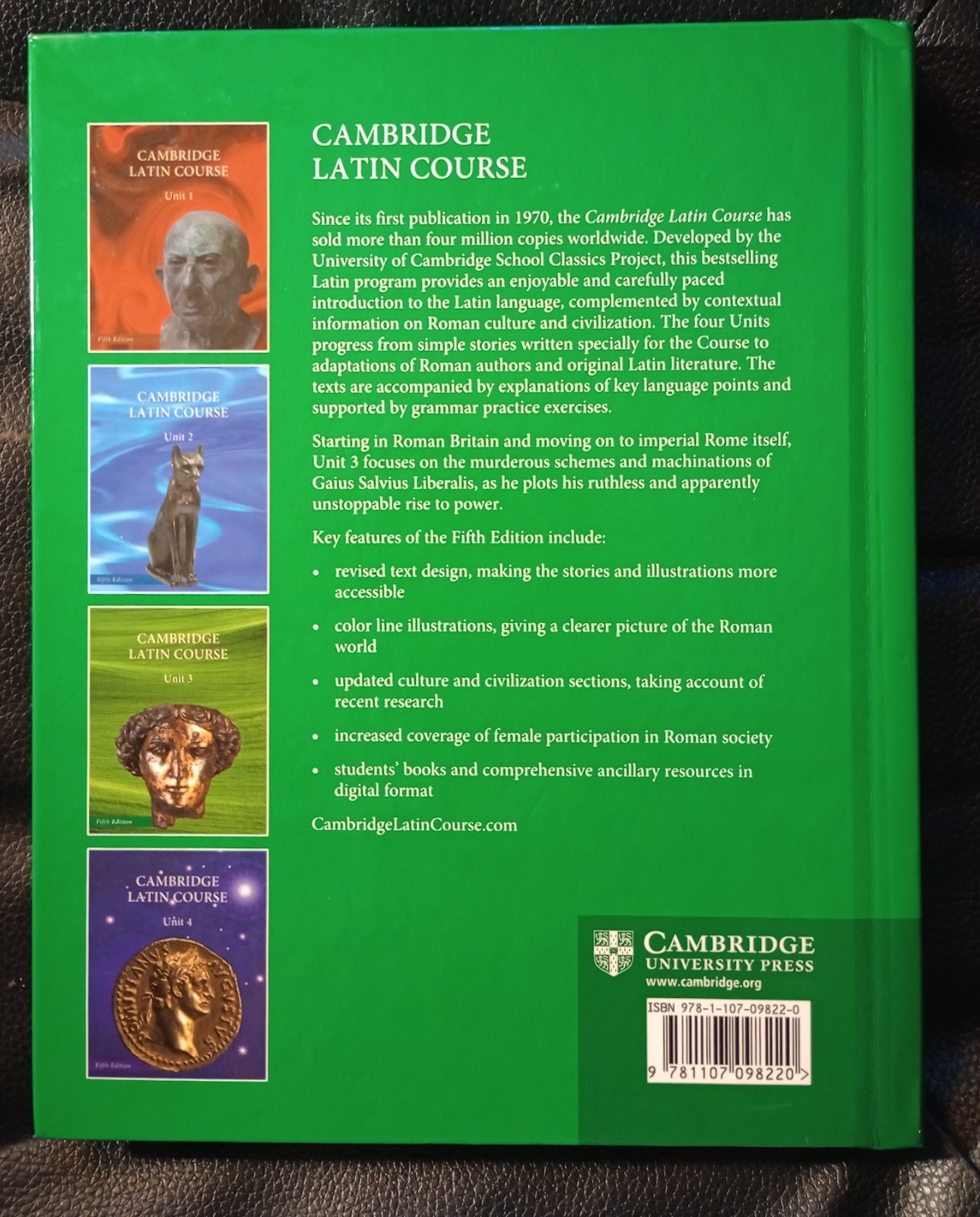 Cambridge Latin Course Unit 3 – New w/code – 5th Ed. 978-1107098220 (Hardback)