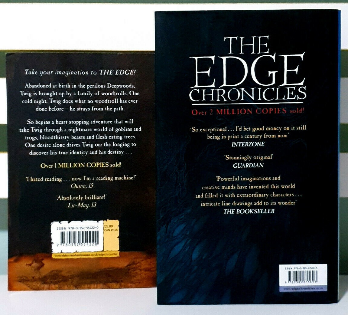Lot of 2x The Edge Chronicles Books by Paul Stewart & Chris Riddell!