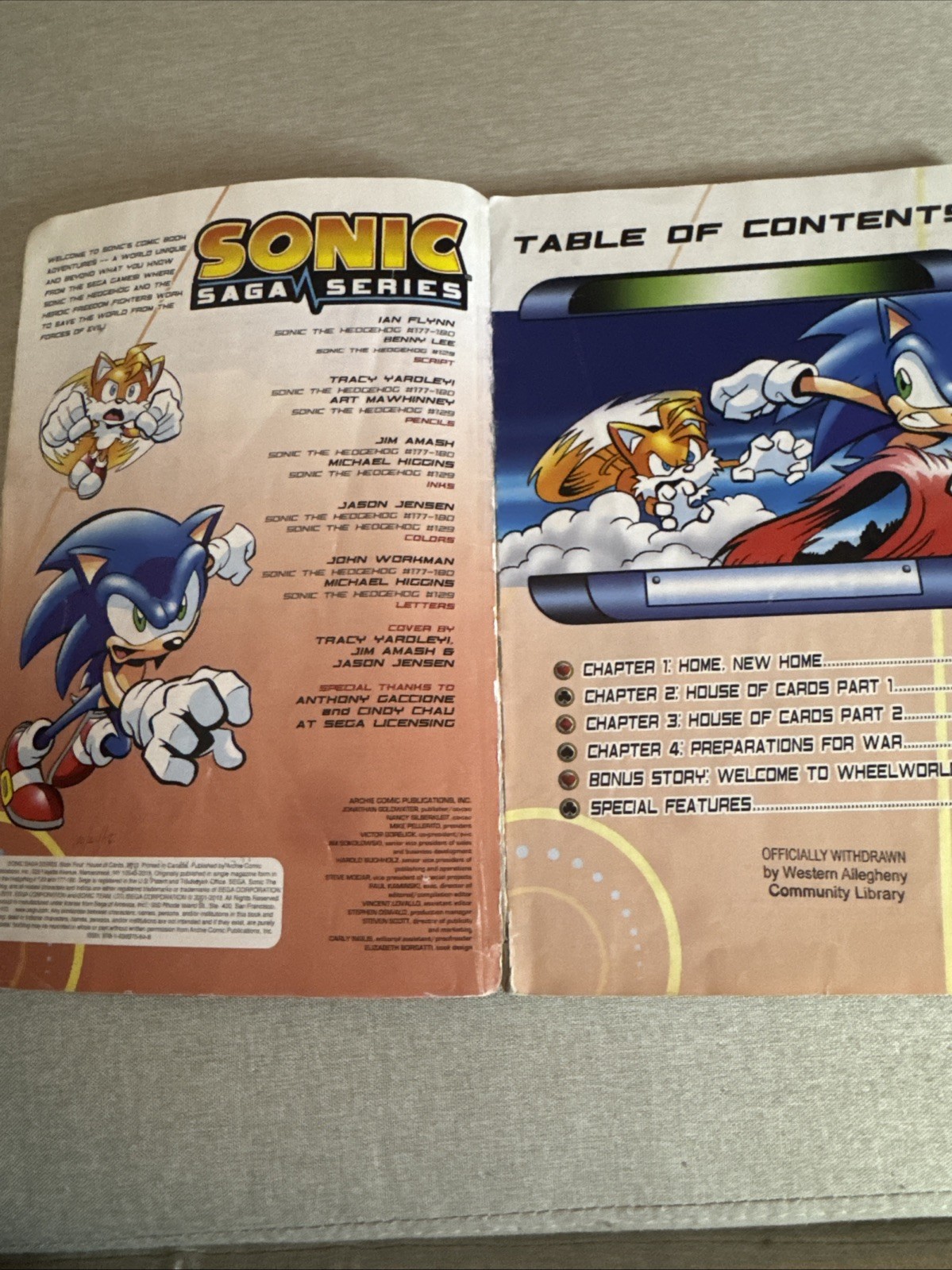 Sonic Saga Series 4: House of Cards by Sonic Scribes Staff (2013, Trade…