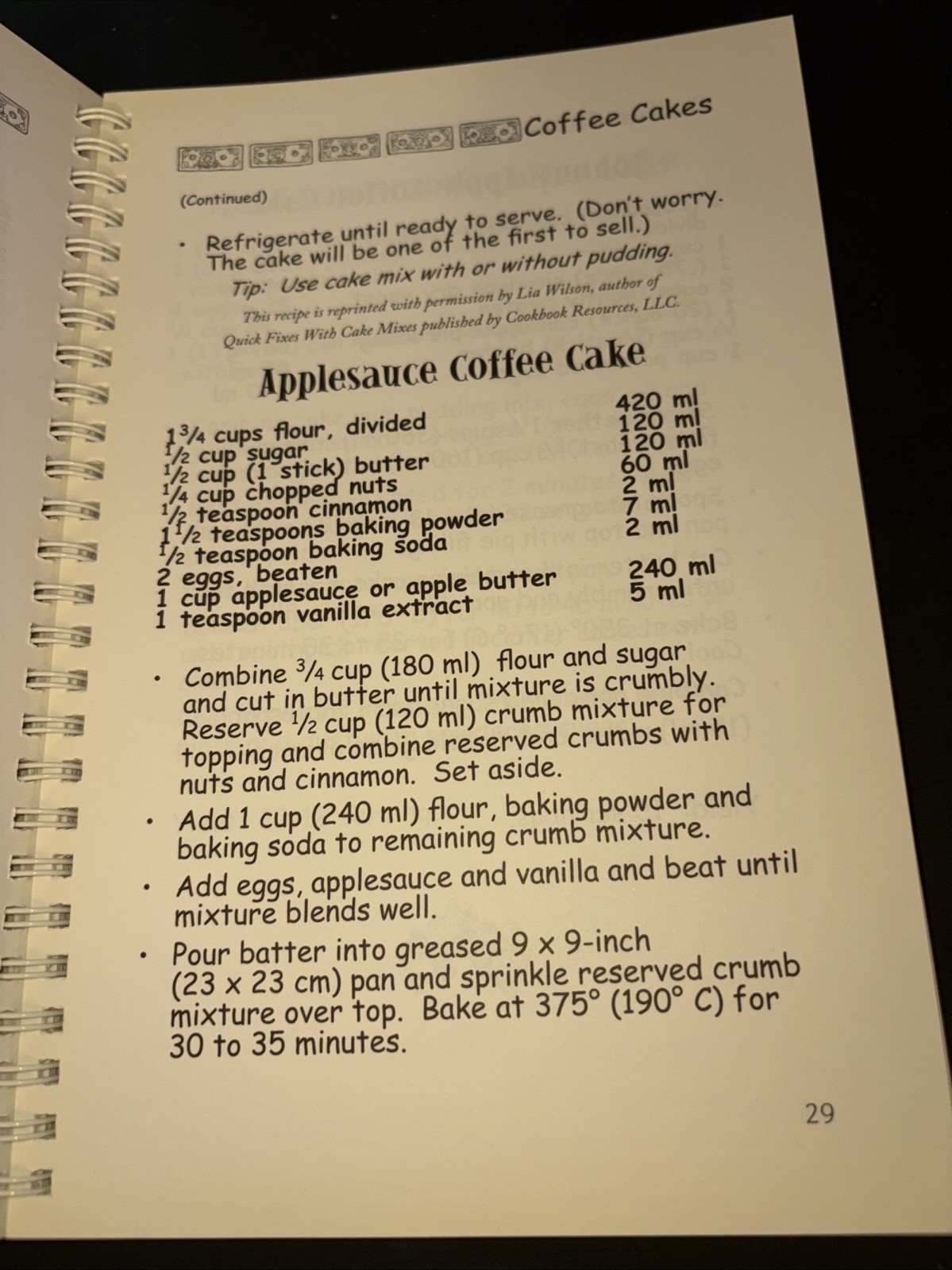 The Big Bake Sale Cookbook Cindy Baker ~ 2005 158 Pages Includes Adhesive Labels