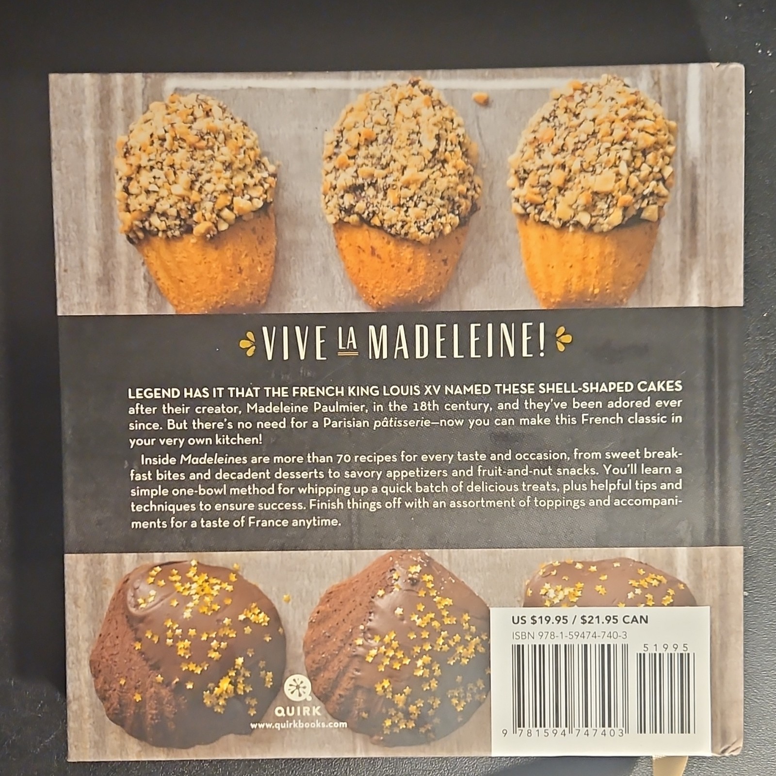 Madeleines by Barbara Feldman Morse Hardcover Quirk Books Cooking 2014