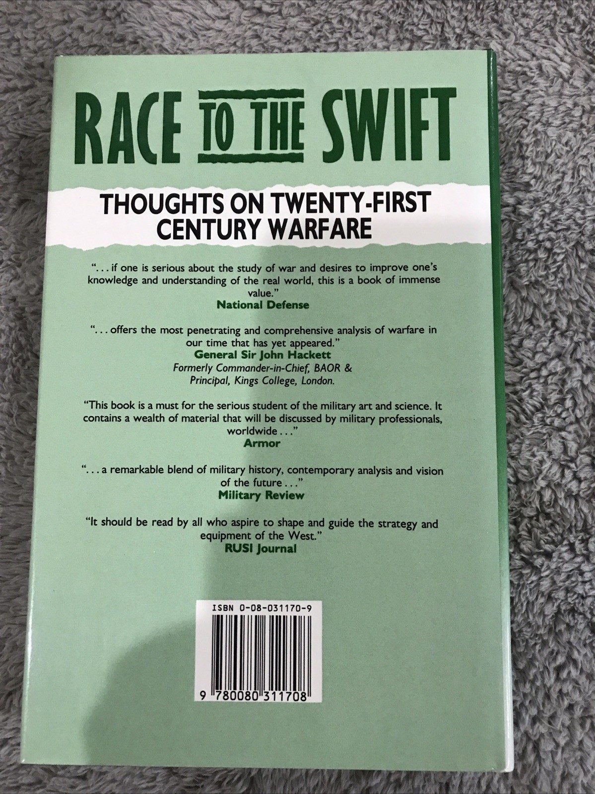 Race to the swift: Thoughts on twenty-first century warfare (Future warfare)