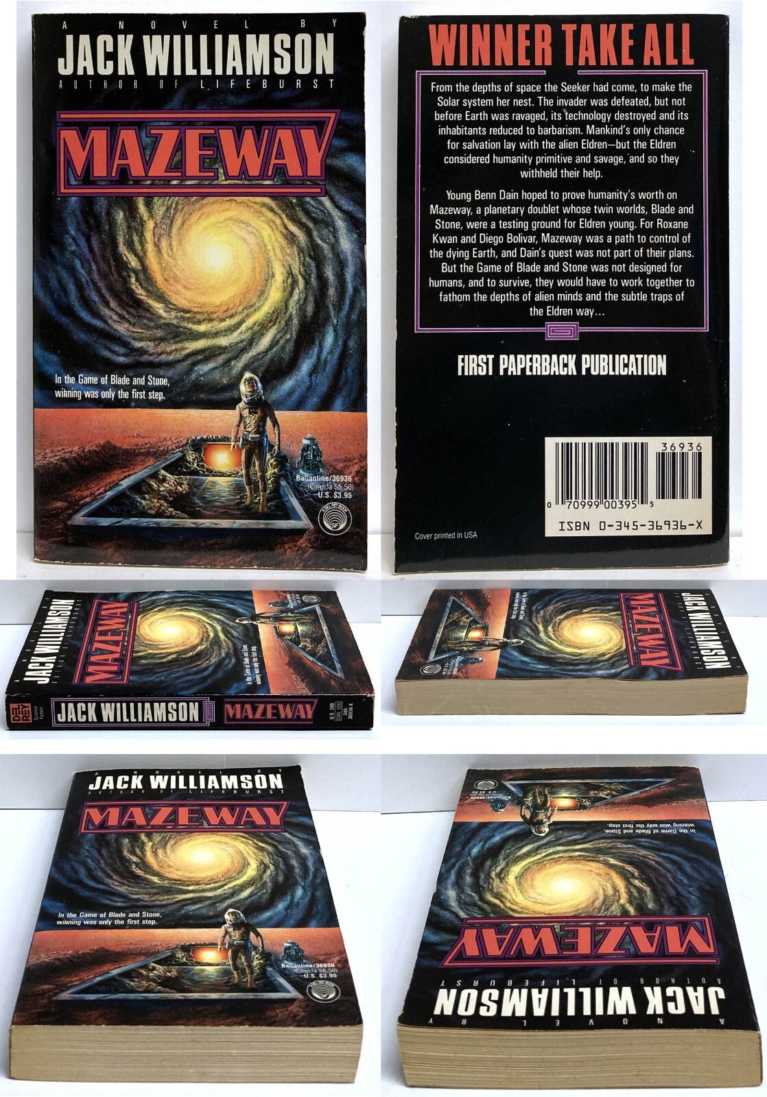 Jack Williamson Lot of 4 mm pb MAZEWAY, STAR BRIDGE, MOON CHILDREN, PANDORA
