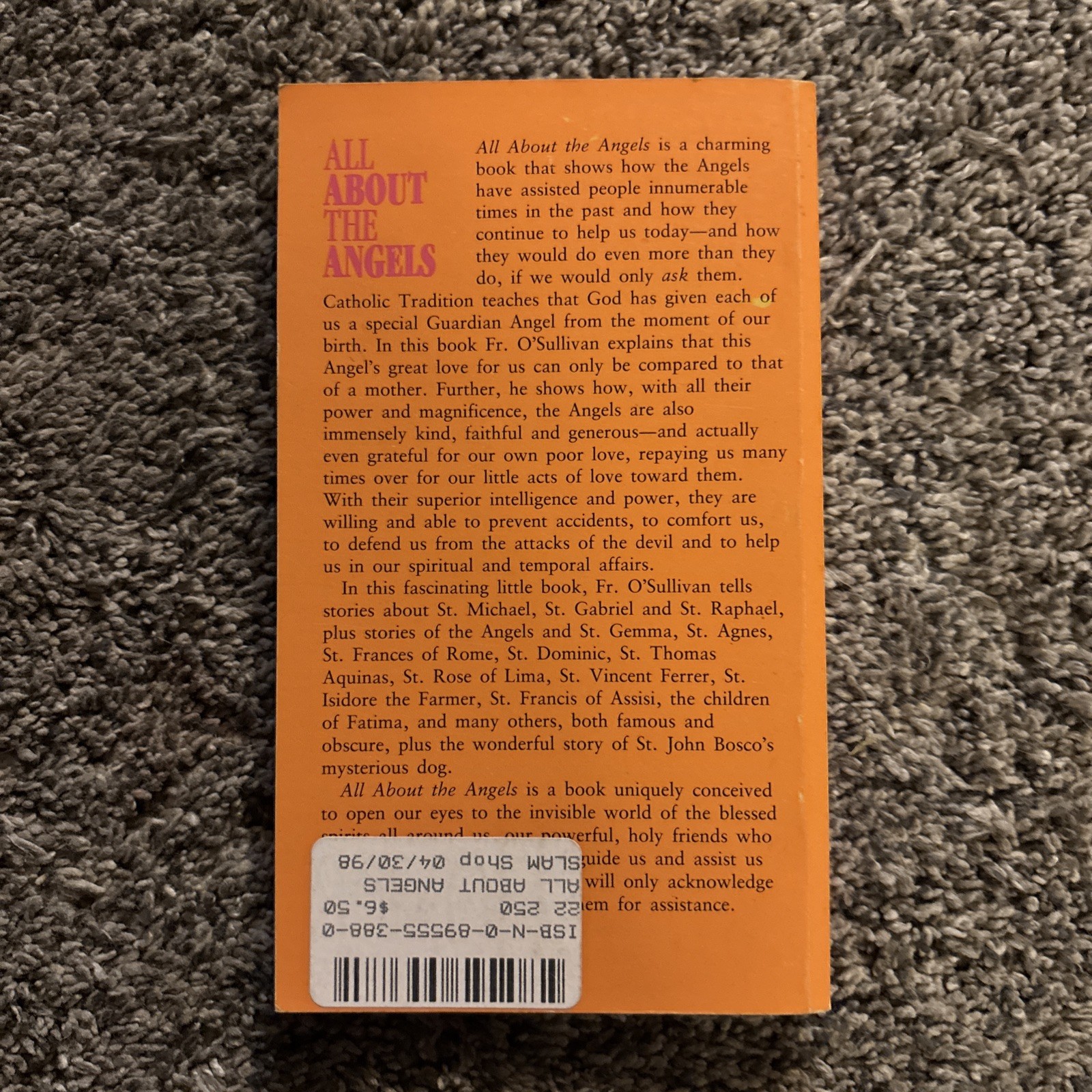 All about the Angels by Paul O’Sullivan (1991, Trade Paperback)