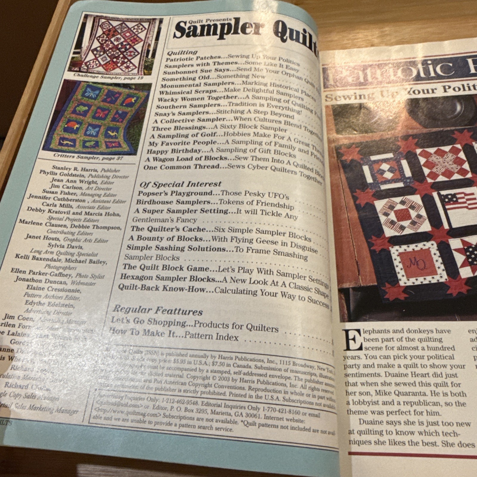 Sampler Quilts Magazine 75 Vintage Blocks Paper Piecing Applique Quilt