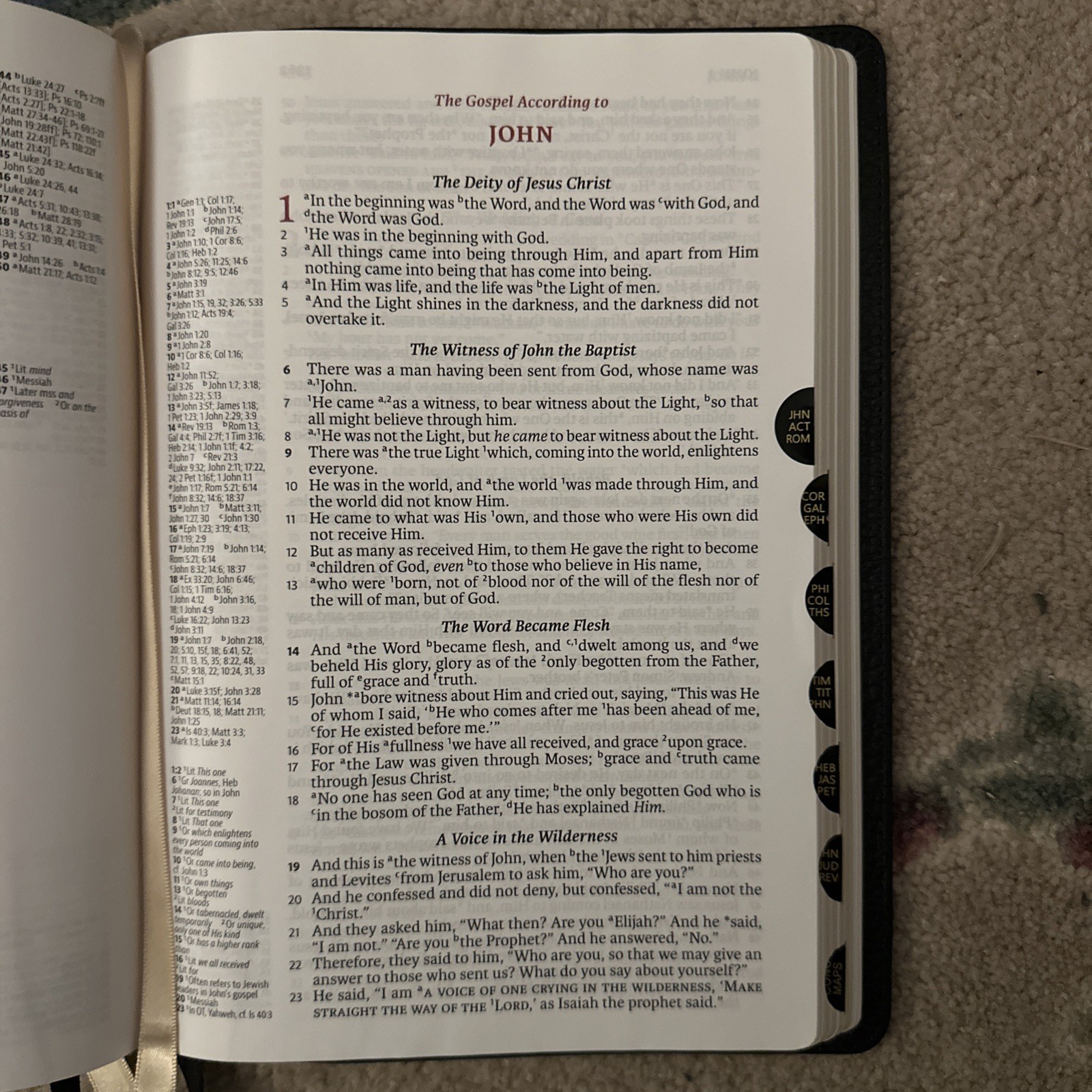 Legacy Standard Bible Inside Column Reference Indexed (LSB), Black Cowhide